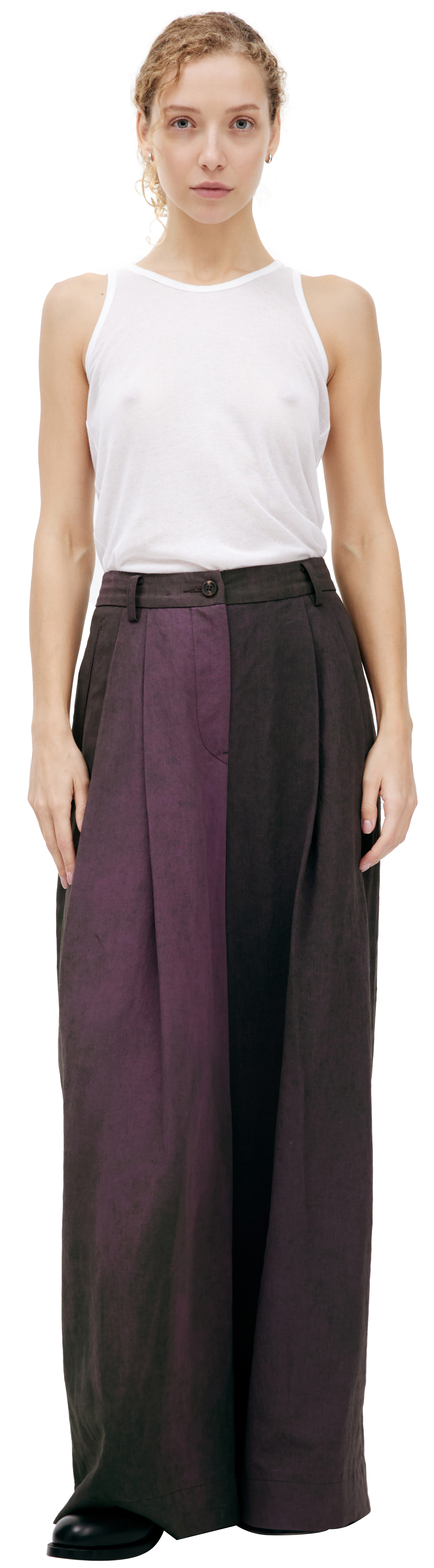 Ziggy Chen Straight trousers with tucks