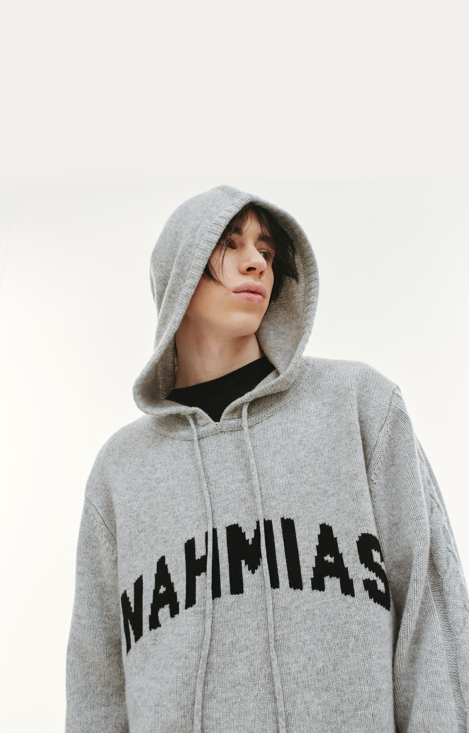 Nahmias Knit logo hoodie