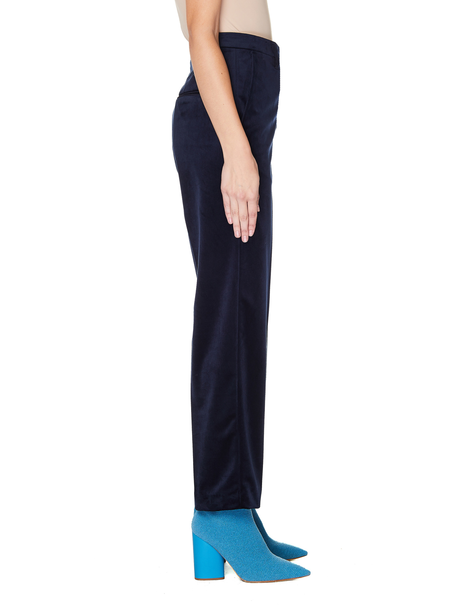 Golden Goose Navy Blue Velvet Trousers