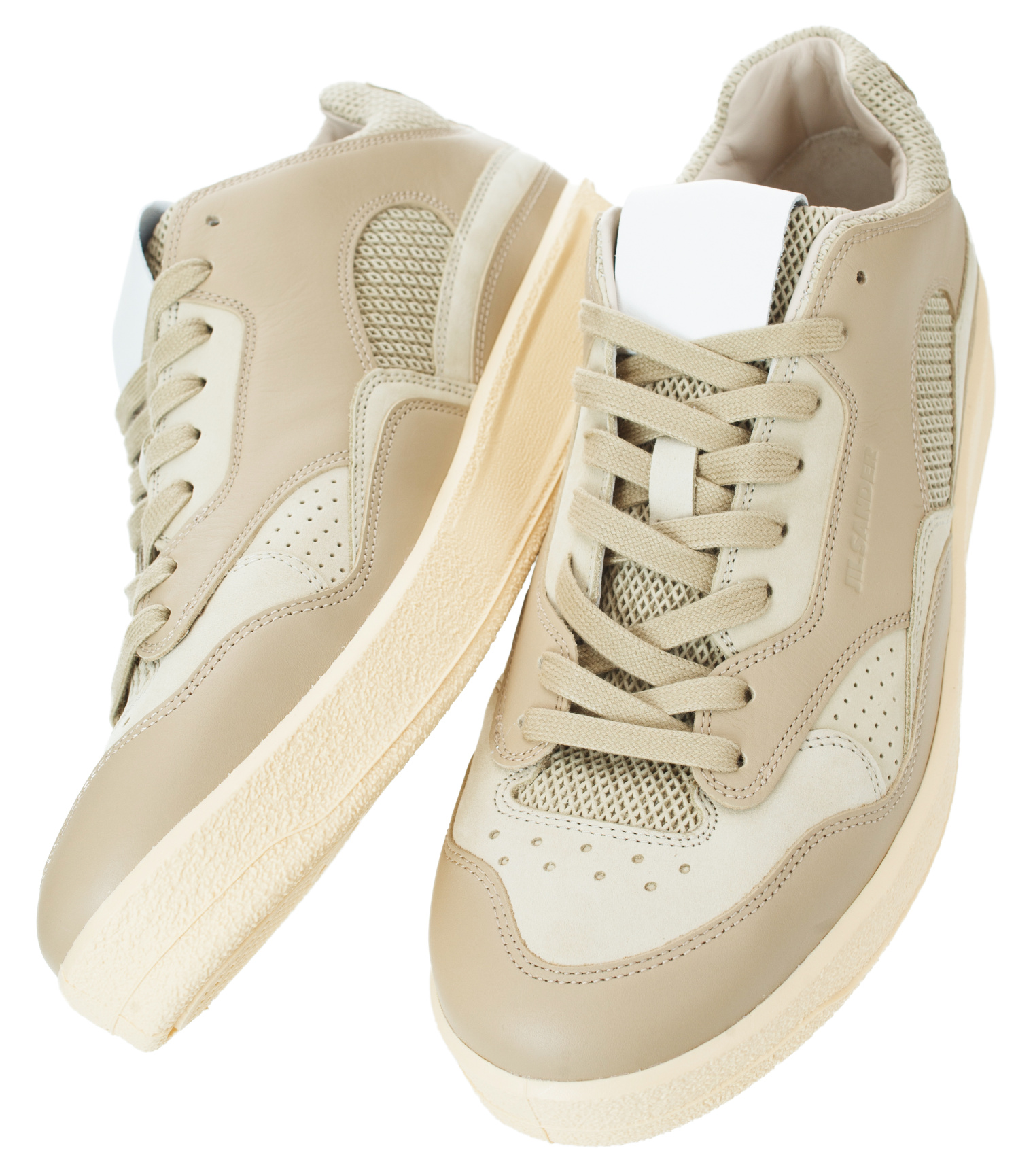 Jil Sander Beige leather sneakers