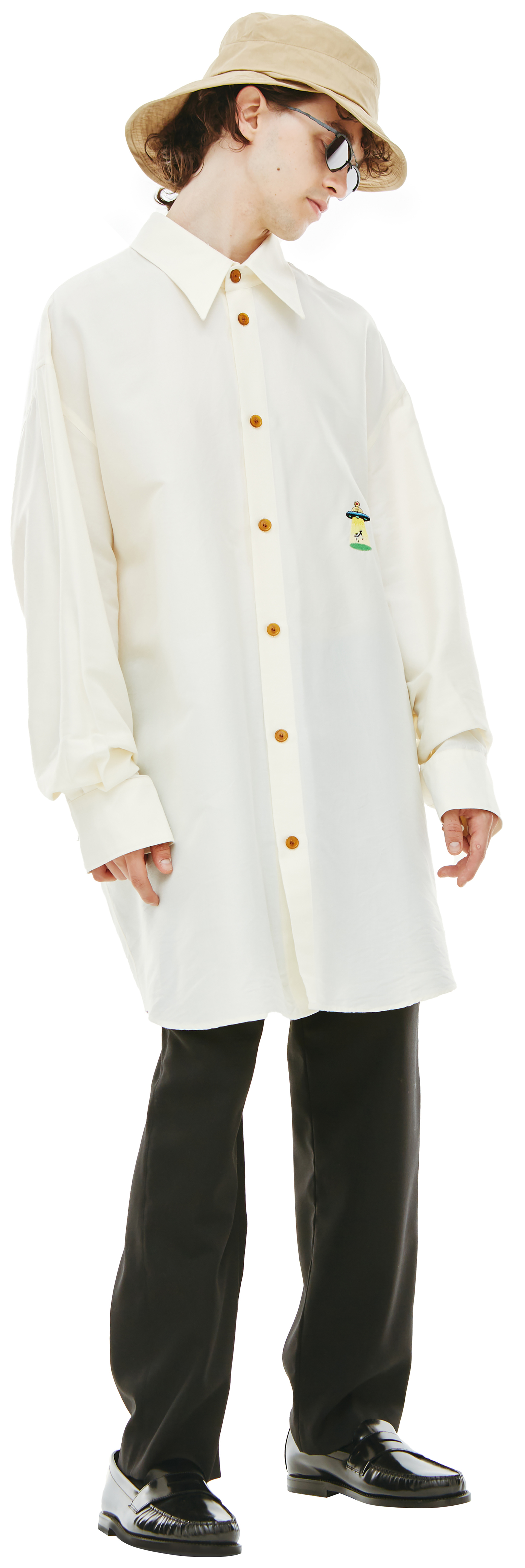 Doublet Milk fiber oversized shirt