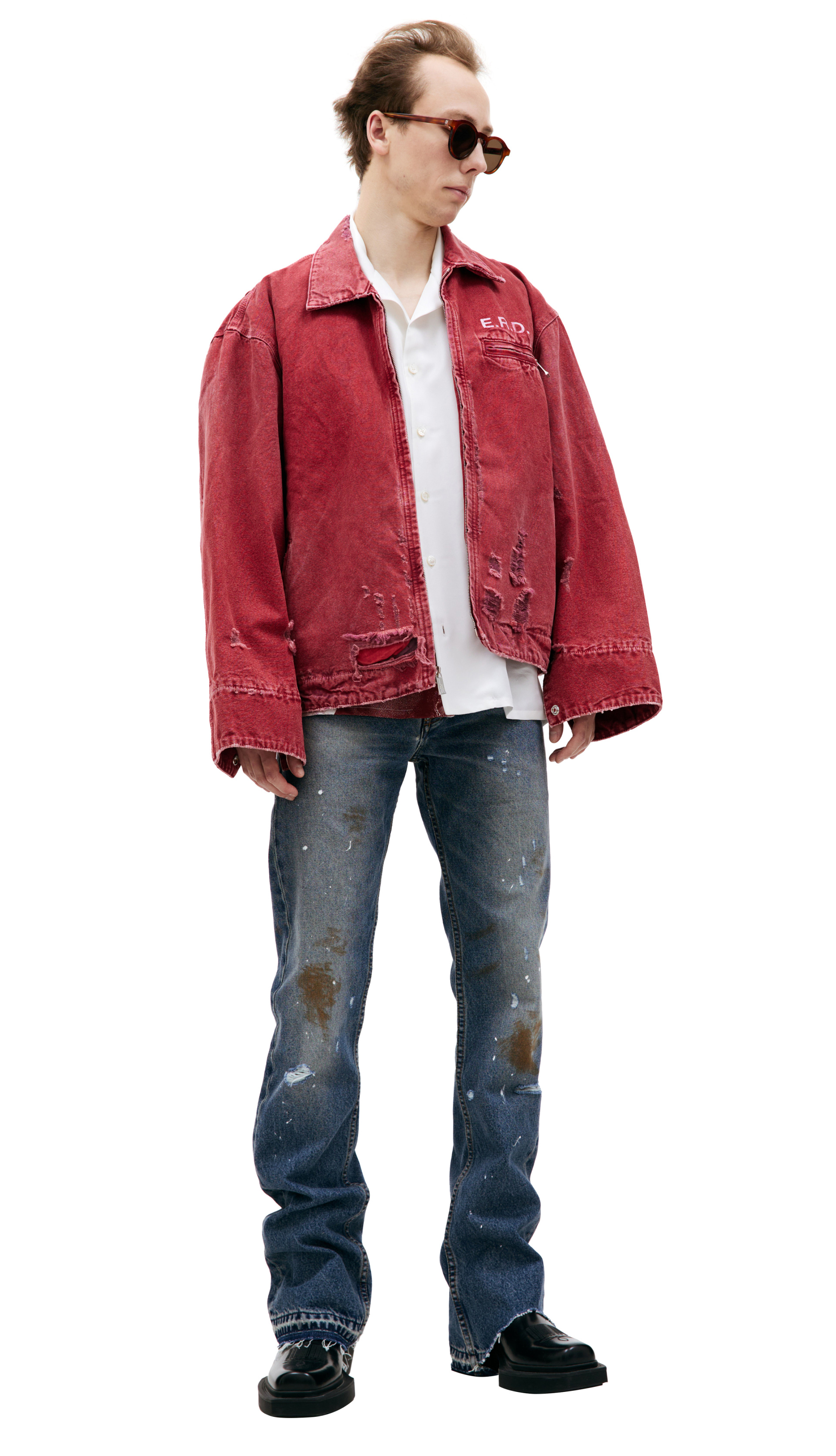 Enfants Riches Déprimés Denim zip up jacket