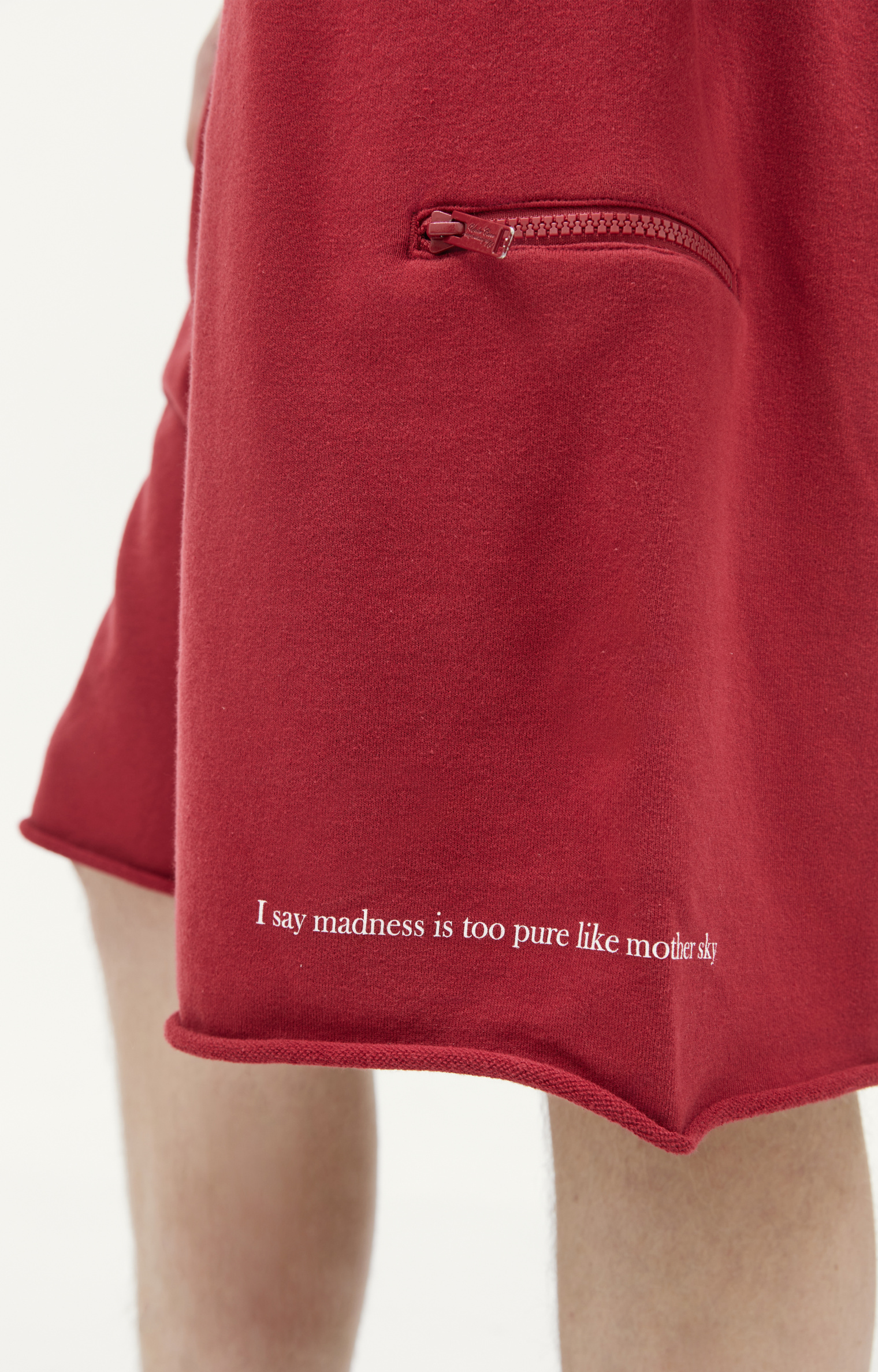 Undercover Red cotton shorts