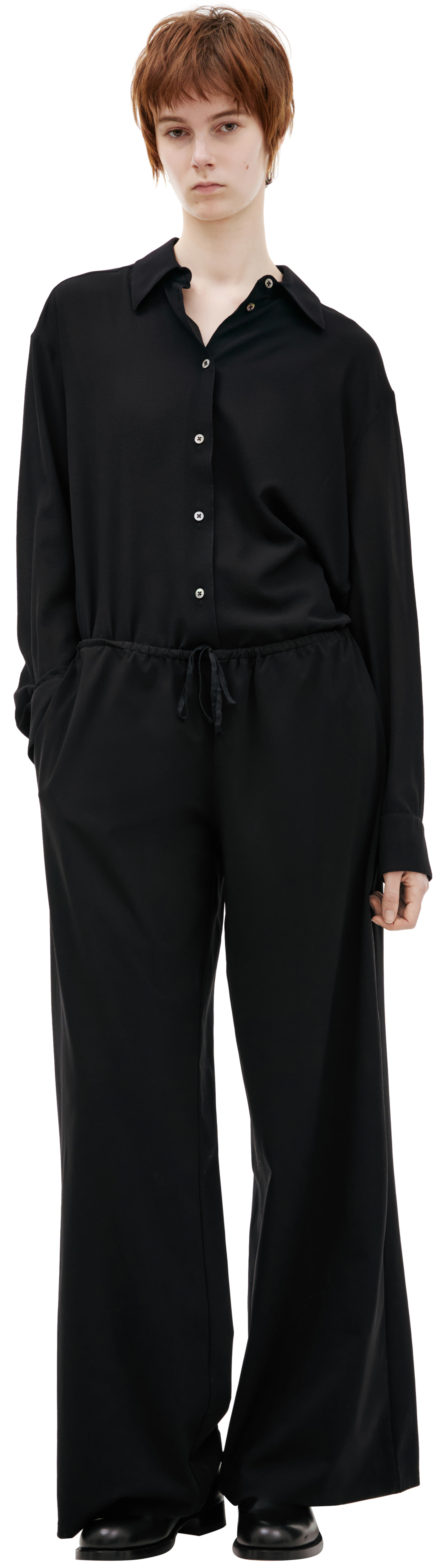 The Row Straight trousers with drawstring