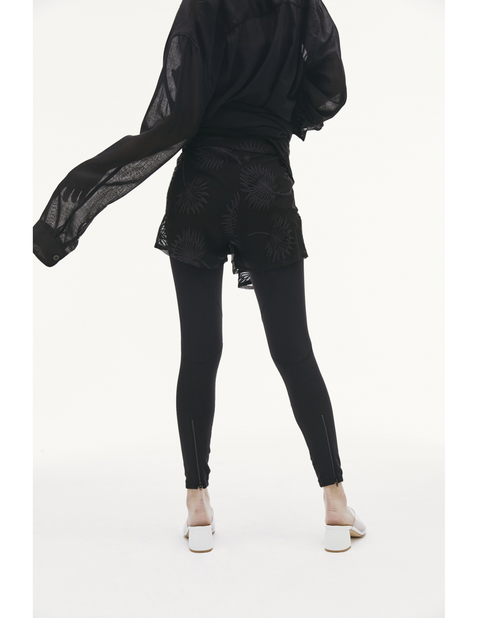 Ann Demeulemeester Cotton and silk shorts