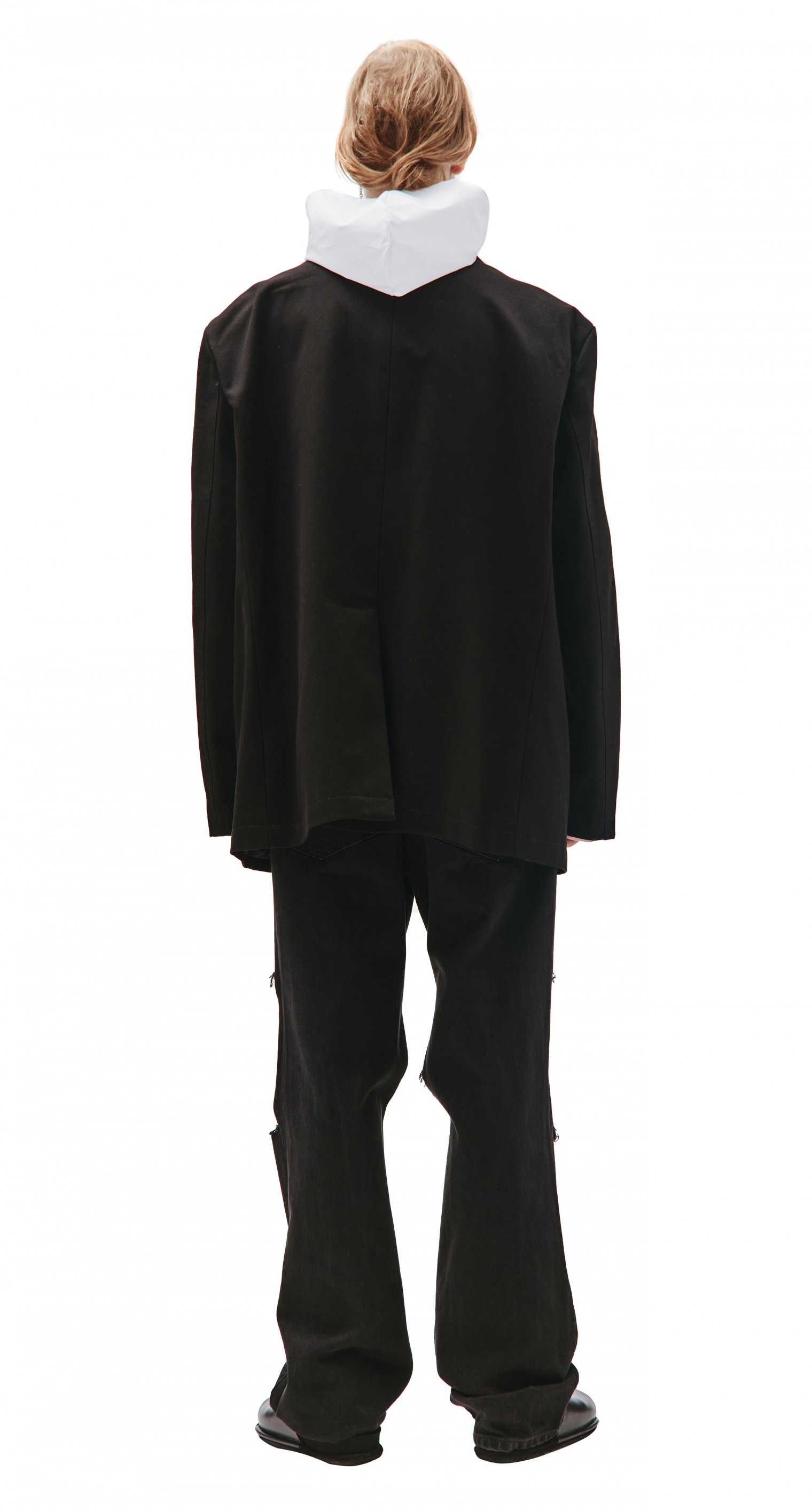 Buy Raf Simons men boxy oversized blazer in black for $2,845 