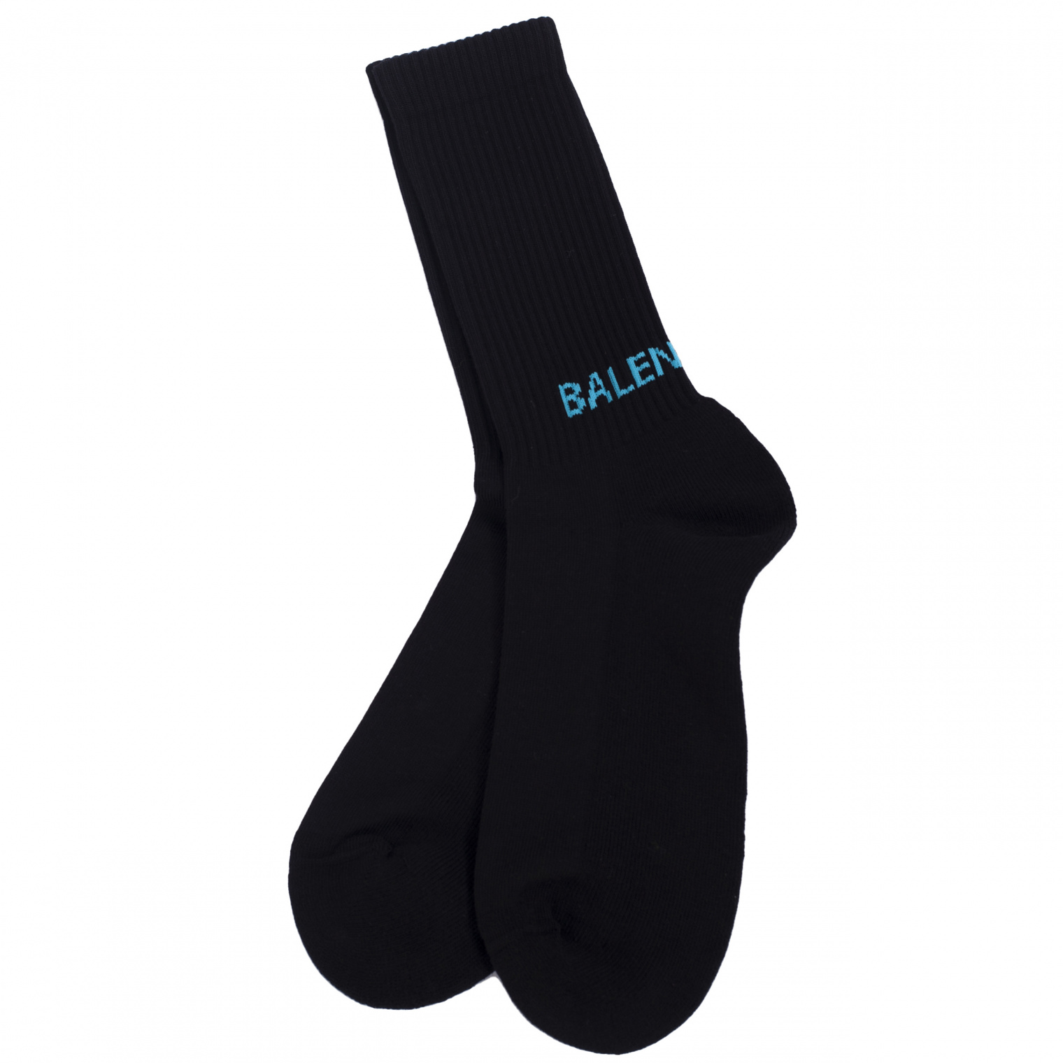 Balenciaga Black Logo Cotton Socks