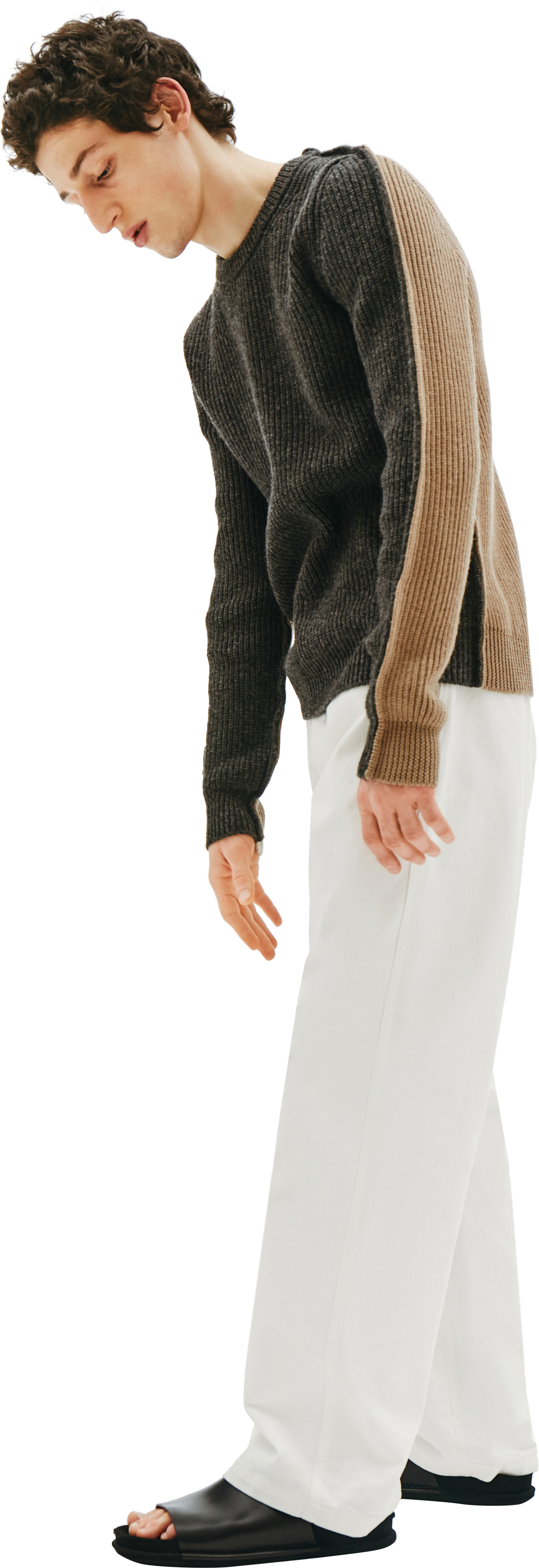 Maison Margiela Mixed Grey & Beige Sweater