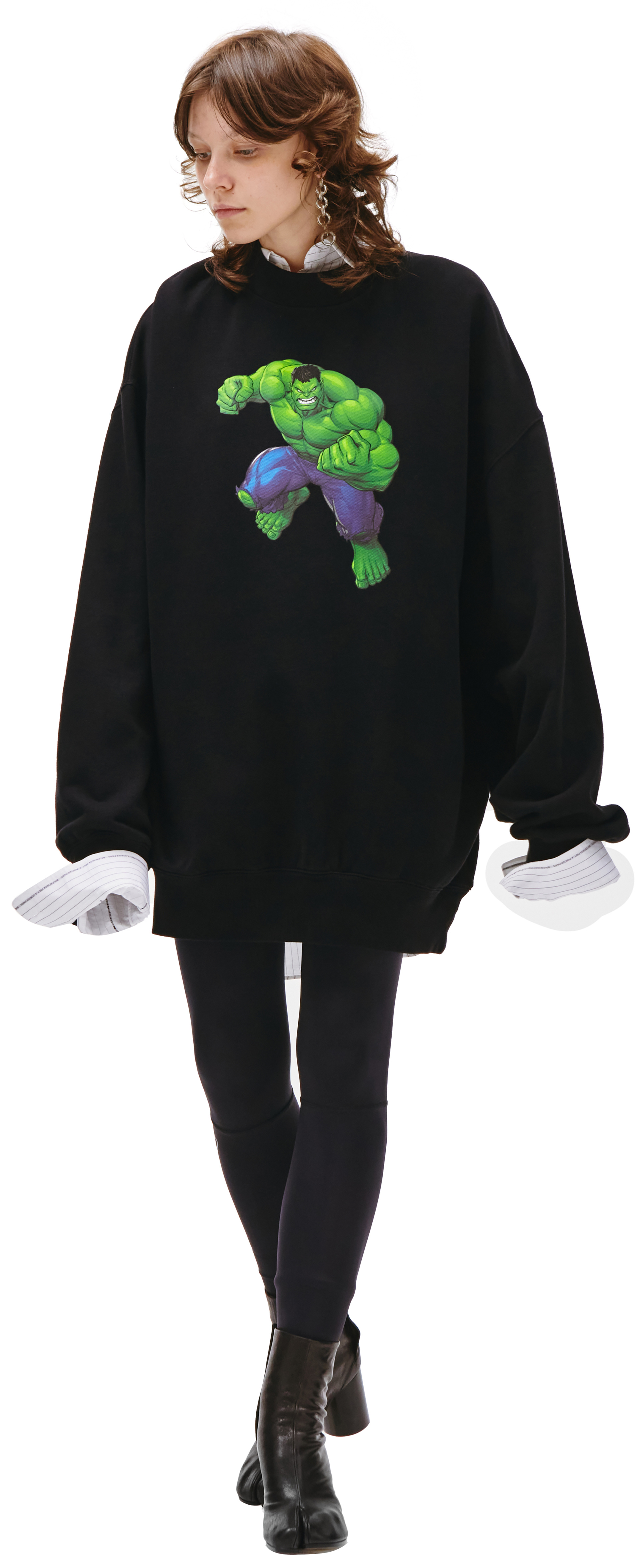 Balenciaga Balenciaga х Marvel Printed Black Sweatshirt