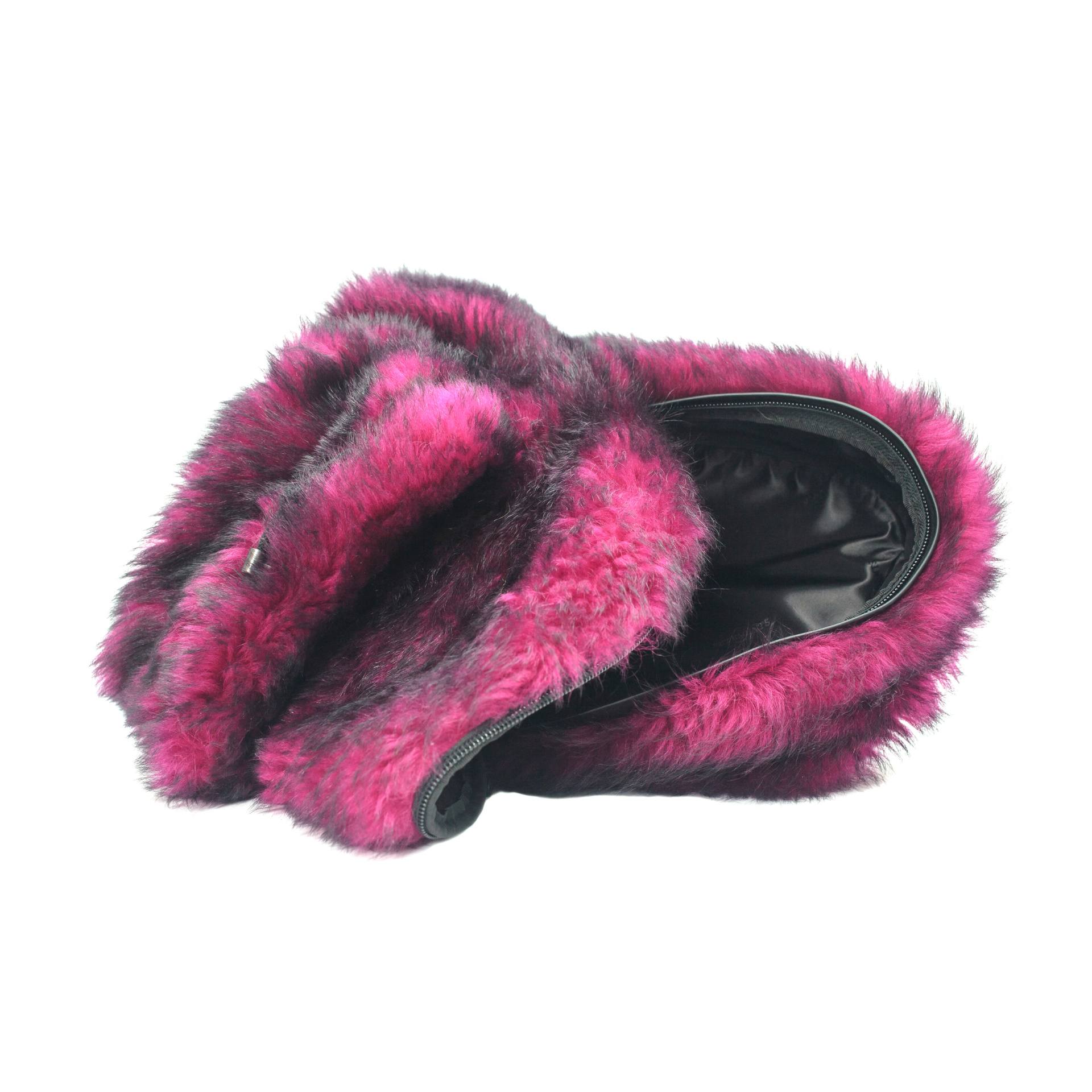 VETEMENTS Pink Shearling Backpack