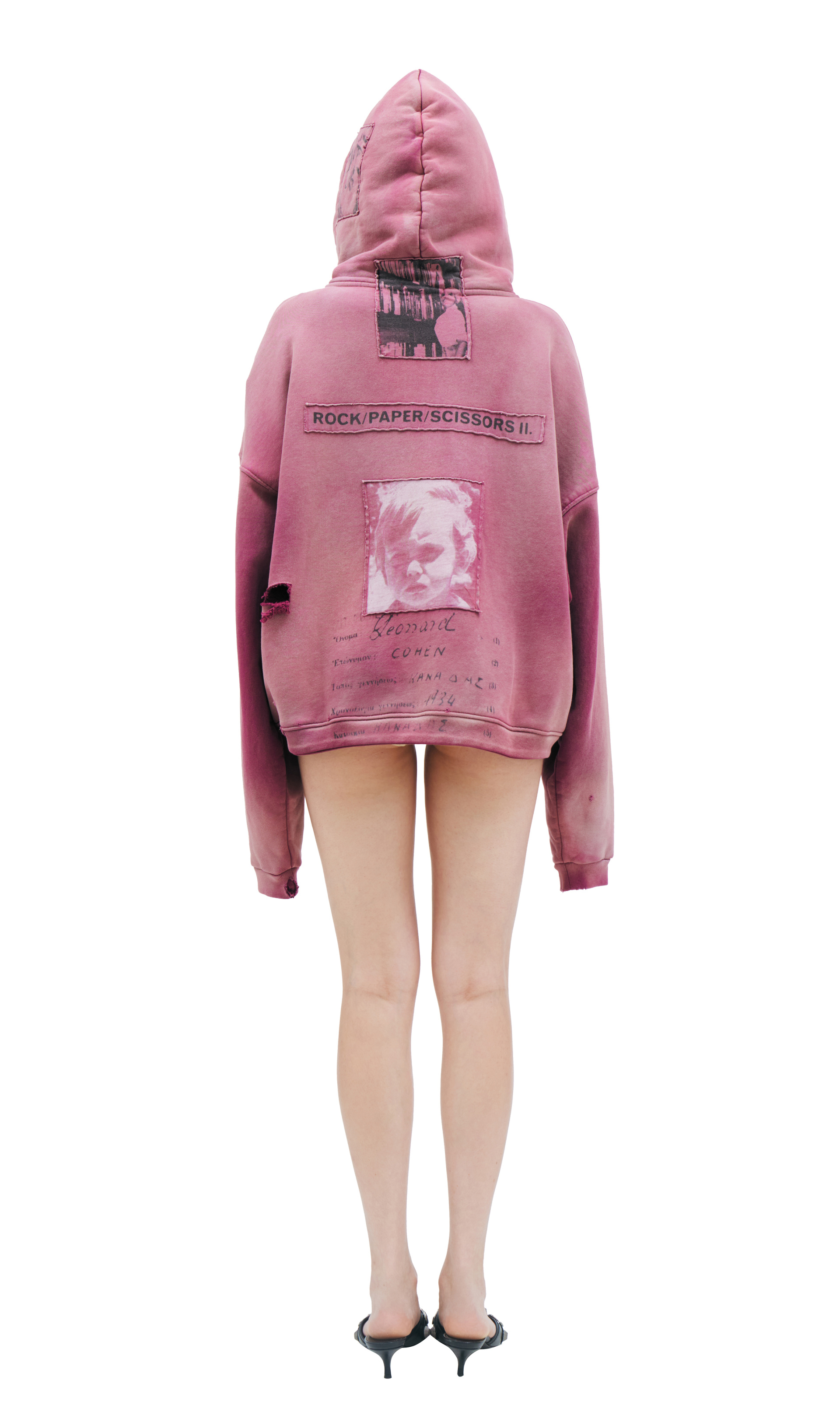 Enfants Riches Déprimés Pink zip-up hoodie