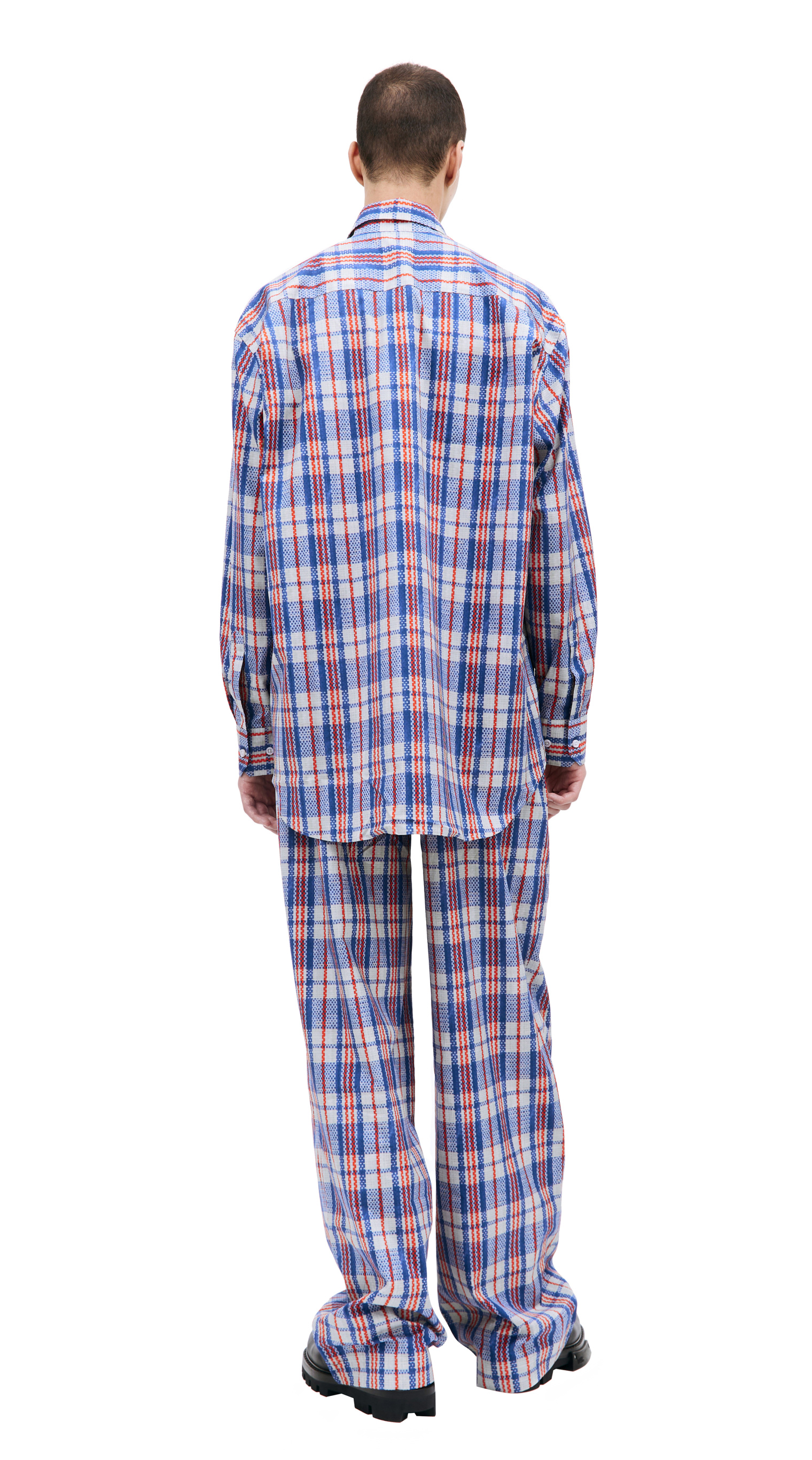 VETEMENTS Оверсайз рубашка в клетку