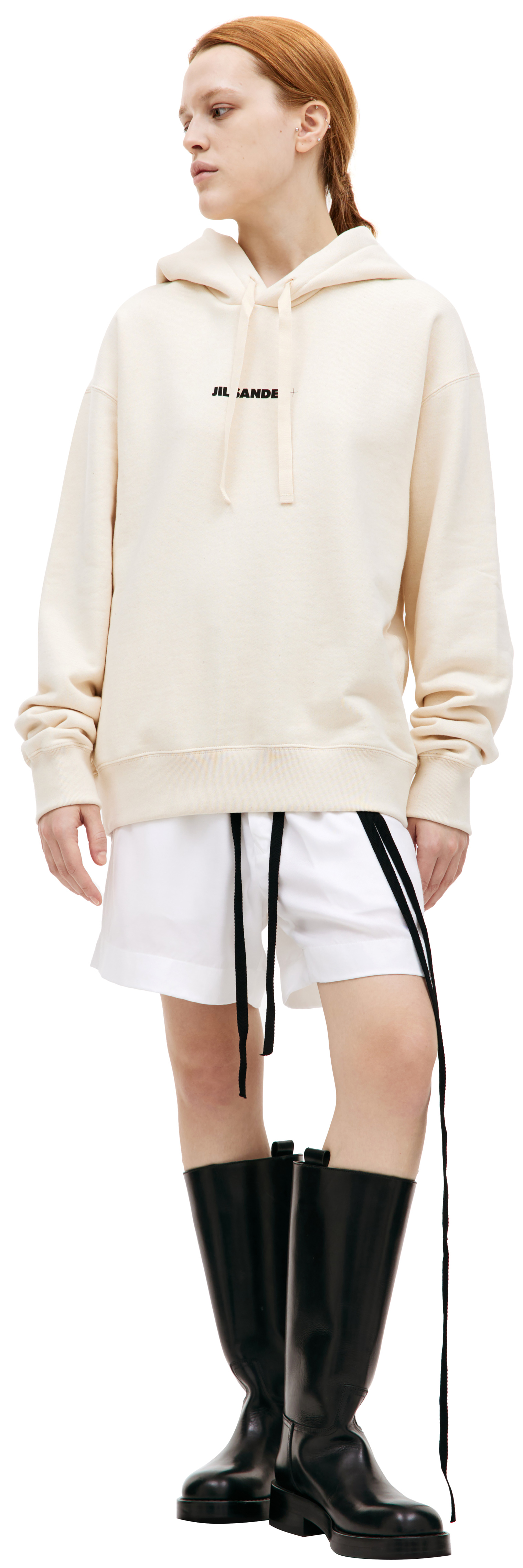 Jil Sander Oversized logo hoodie