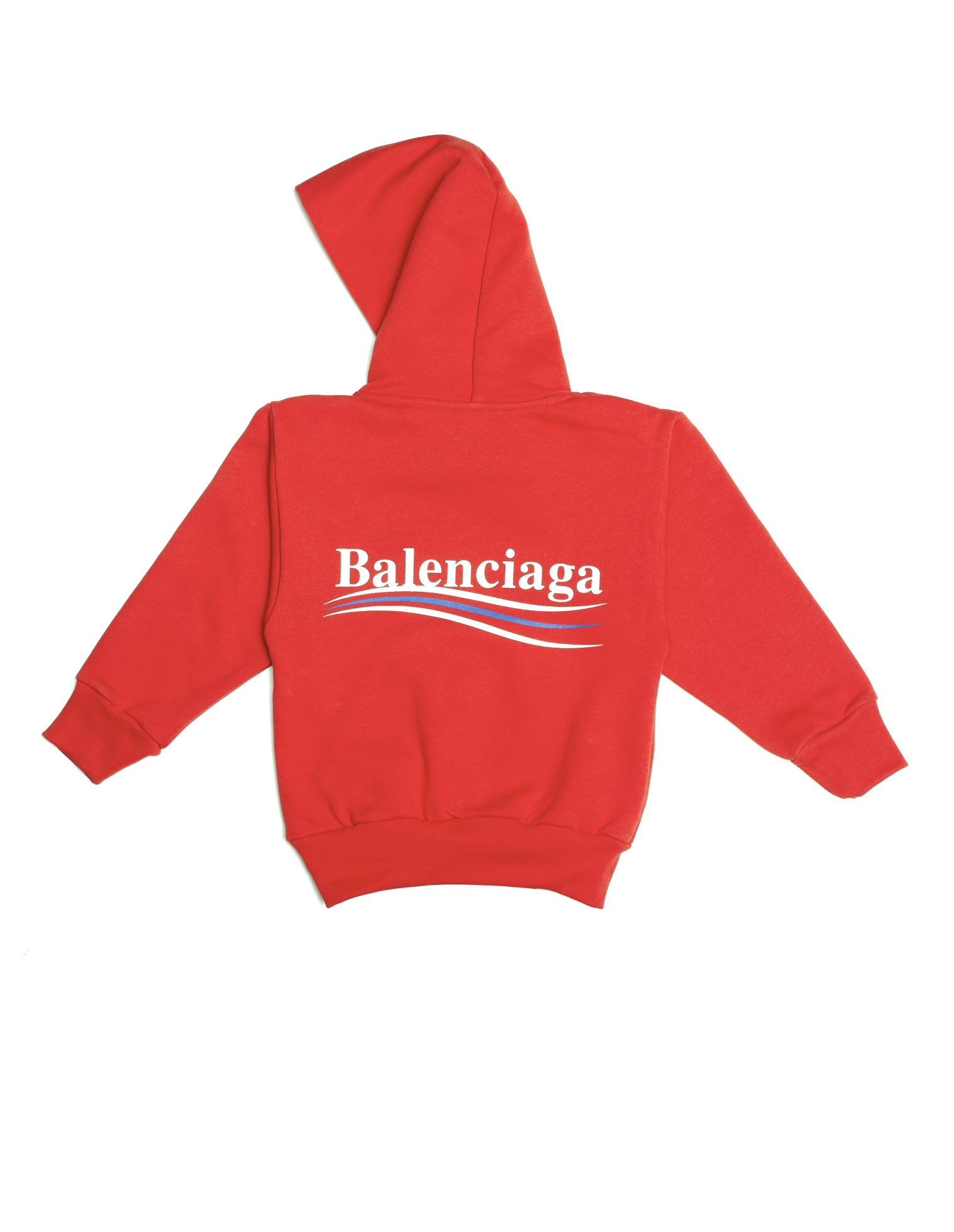 Balenciaga Kids Красная толстовка с принтом