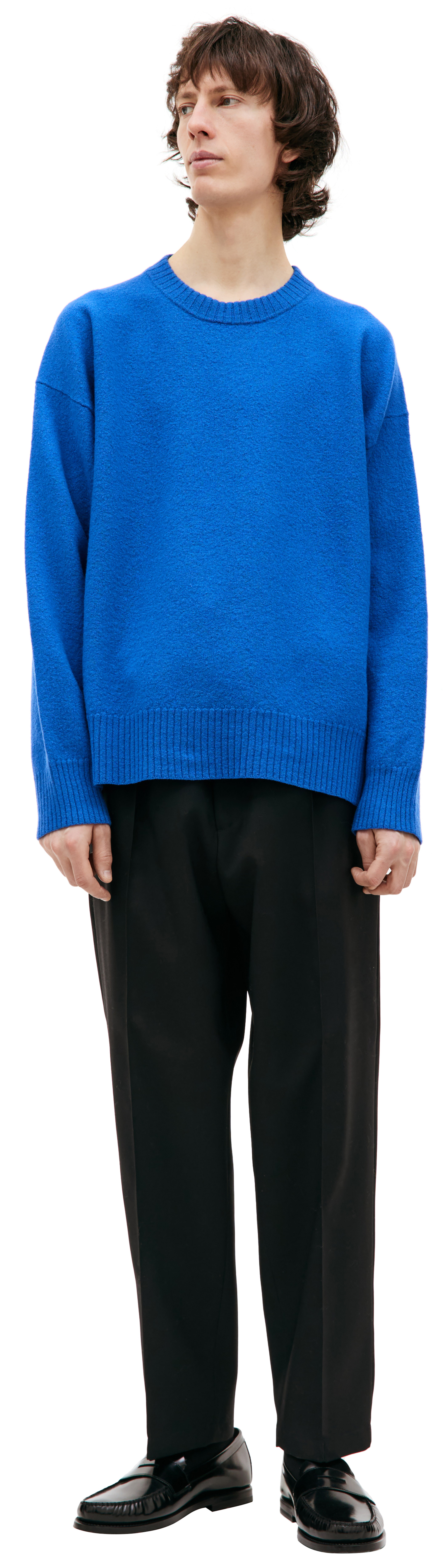 Jil Sander Шерстяной свитер с разрезами