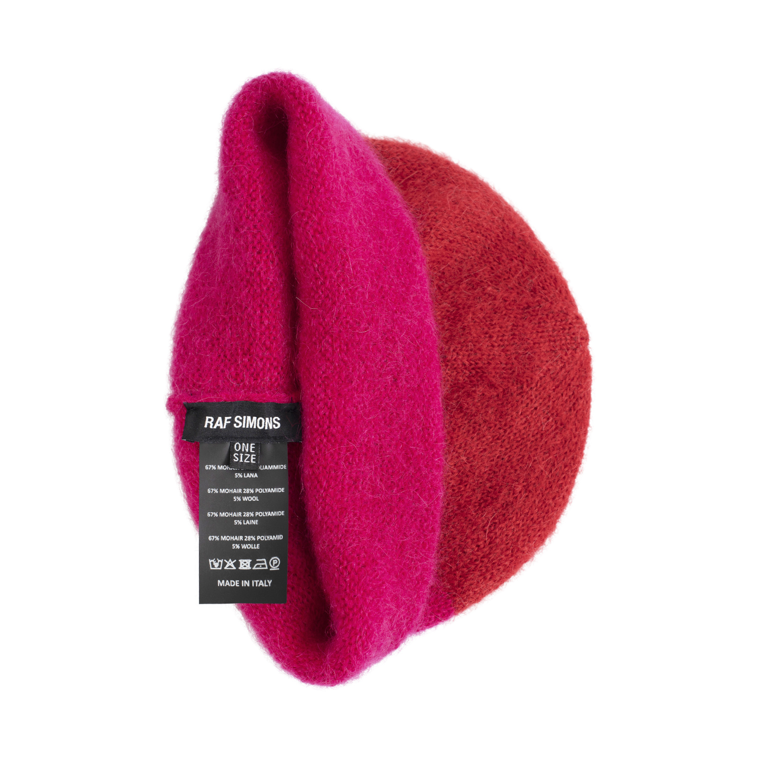 Raf Simons Two-Tone RS Knit Beanie