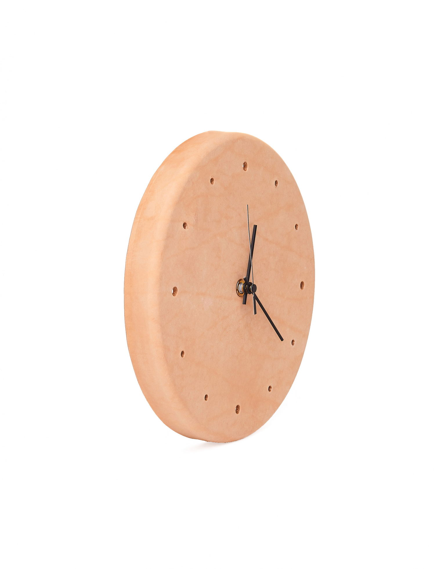 Natural Leather Clock