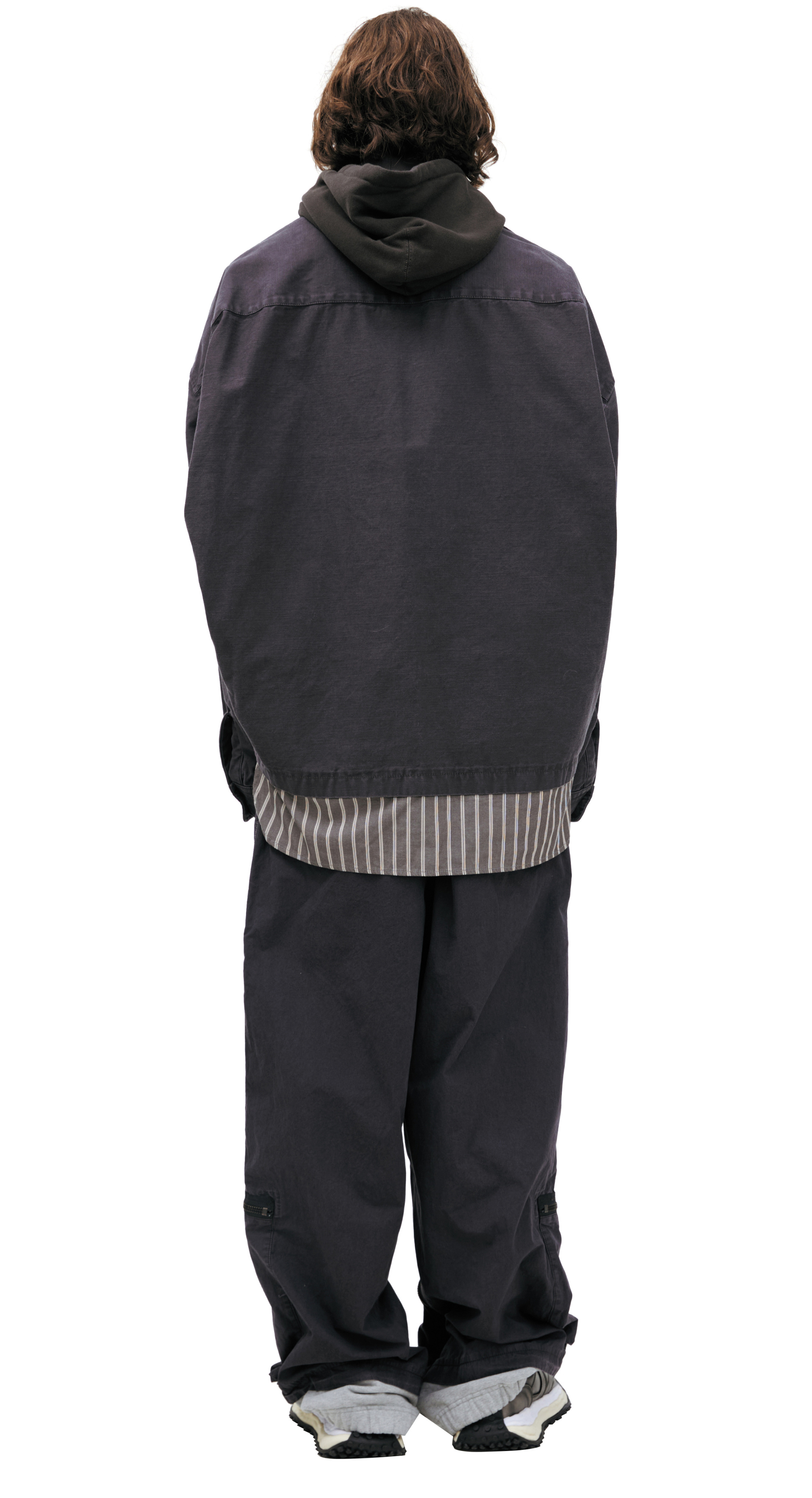 Maison Mihara Yasuhiro Shirt with a sewn-in hood