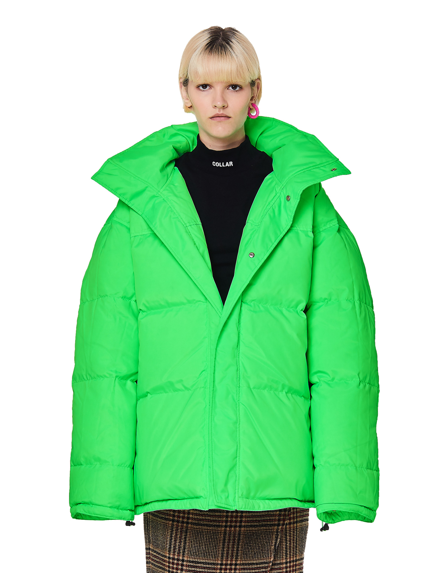 VETEMENTS Fluo Green Puffer Jacket