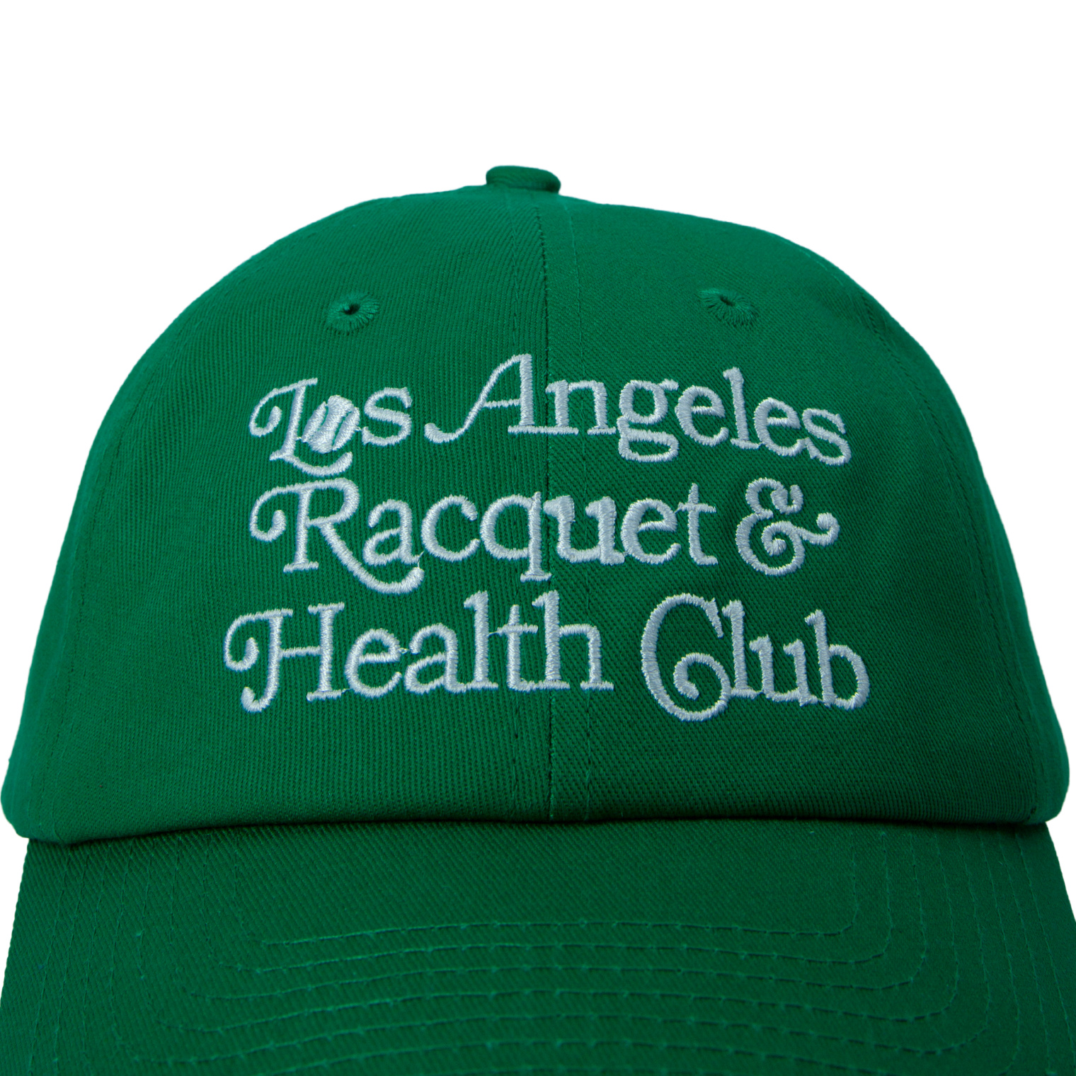 SPORTY & RICH Green \'LA Racquet\' cap