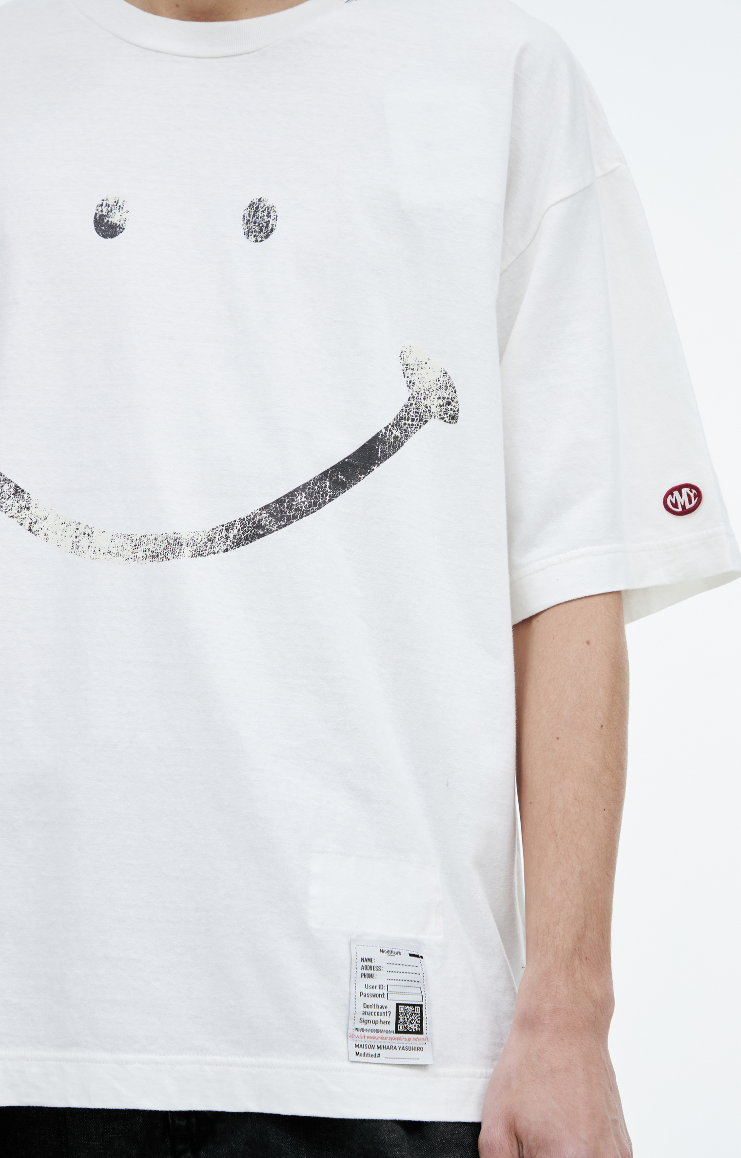 Maison Mihara Yasuhiro White print T-shirt