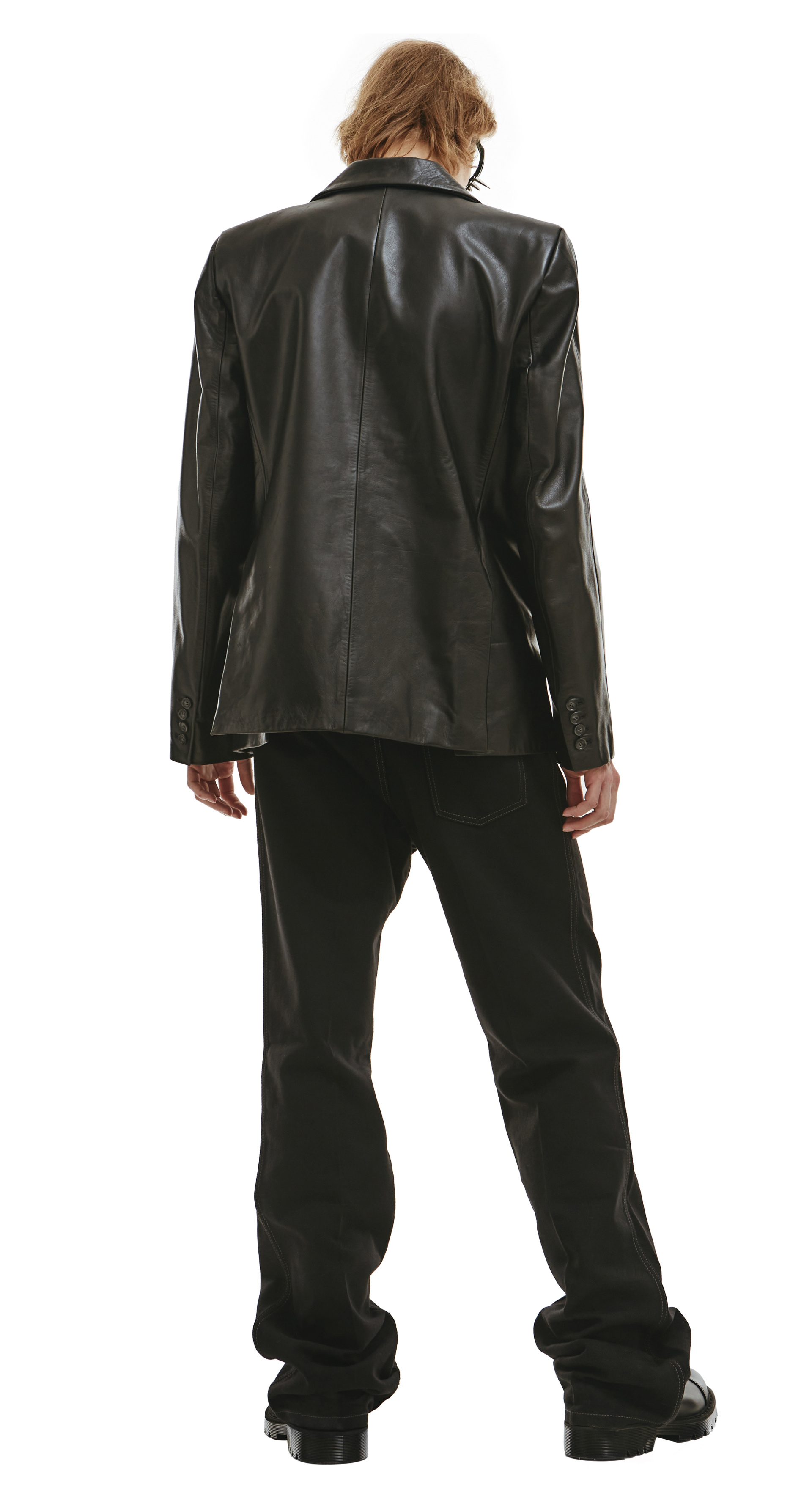 VTMNTS Oversized leather jacket