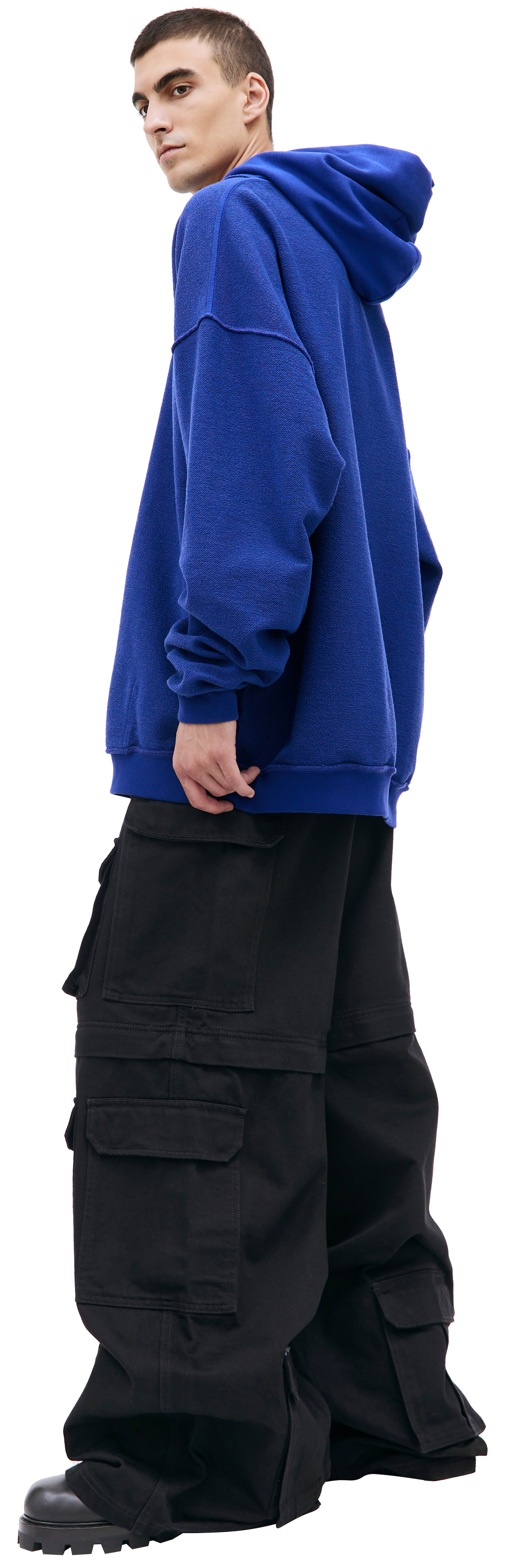 VETEMENTS Black inside-out hoodie