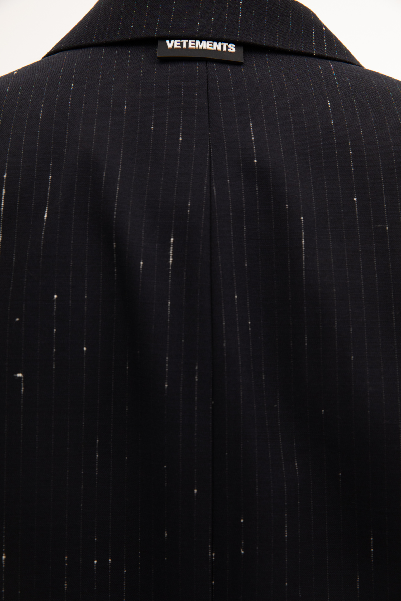 VETEMENTS Black Ribbed blazer