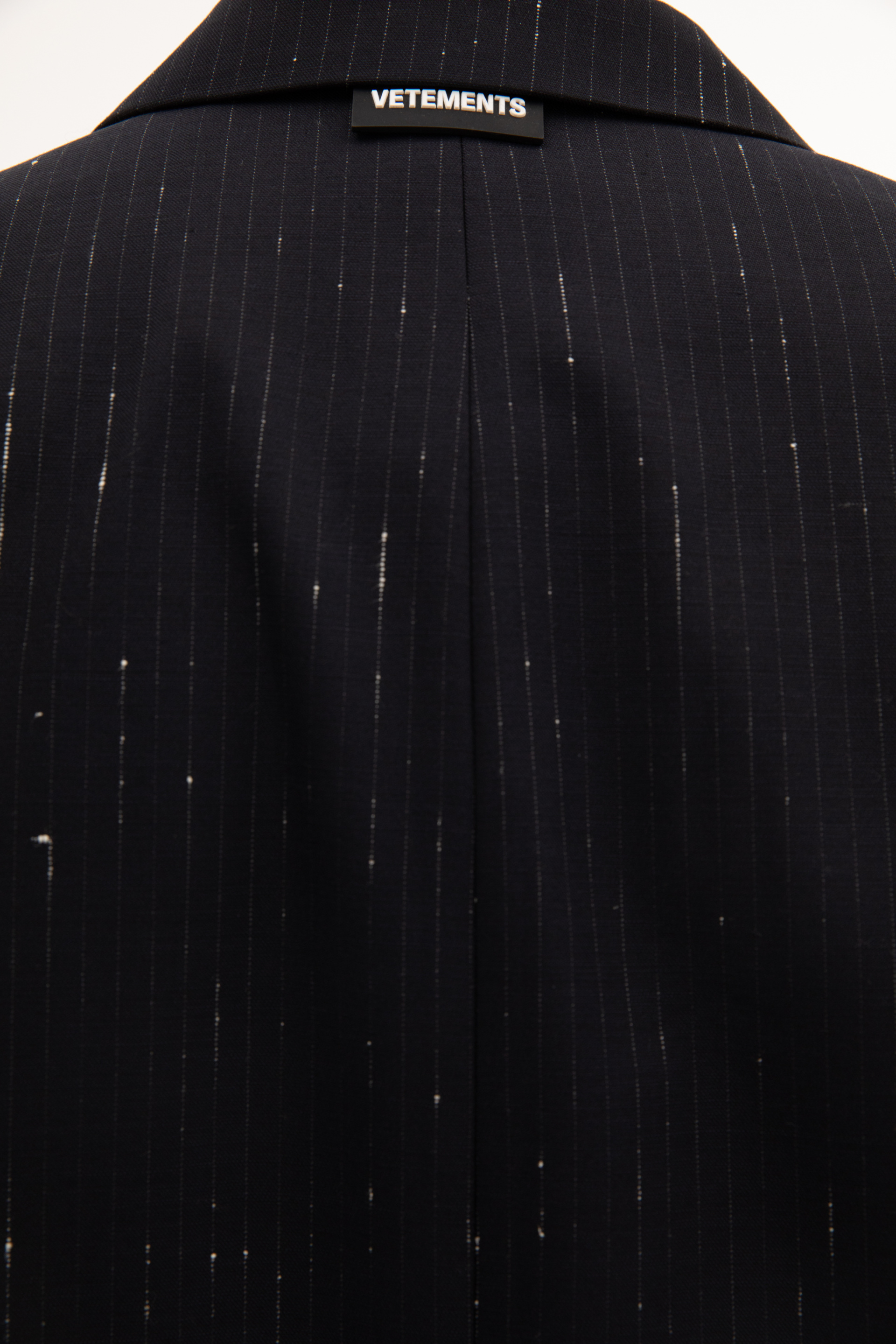 VETEMENTS Black Ribbed blazer