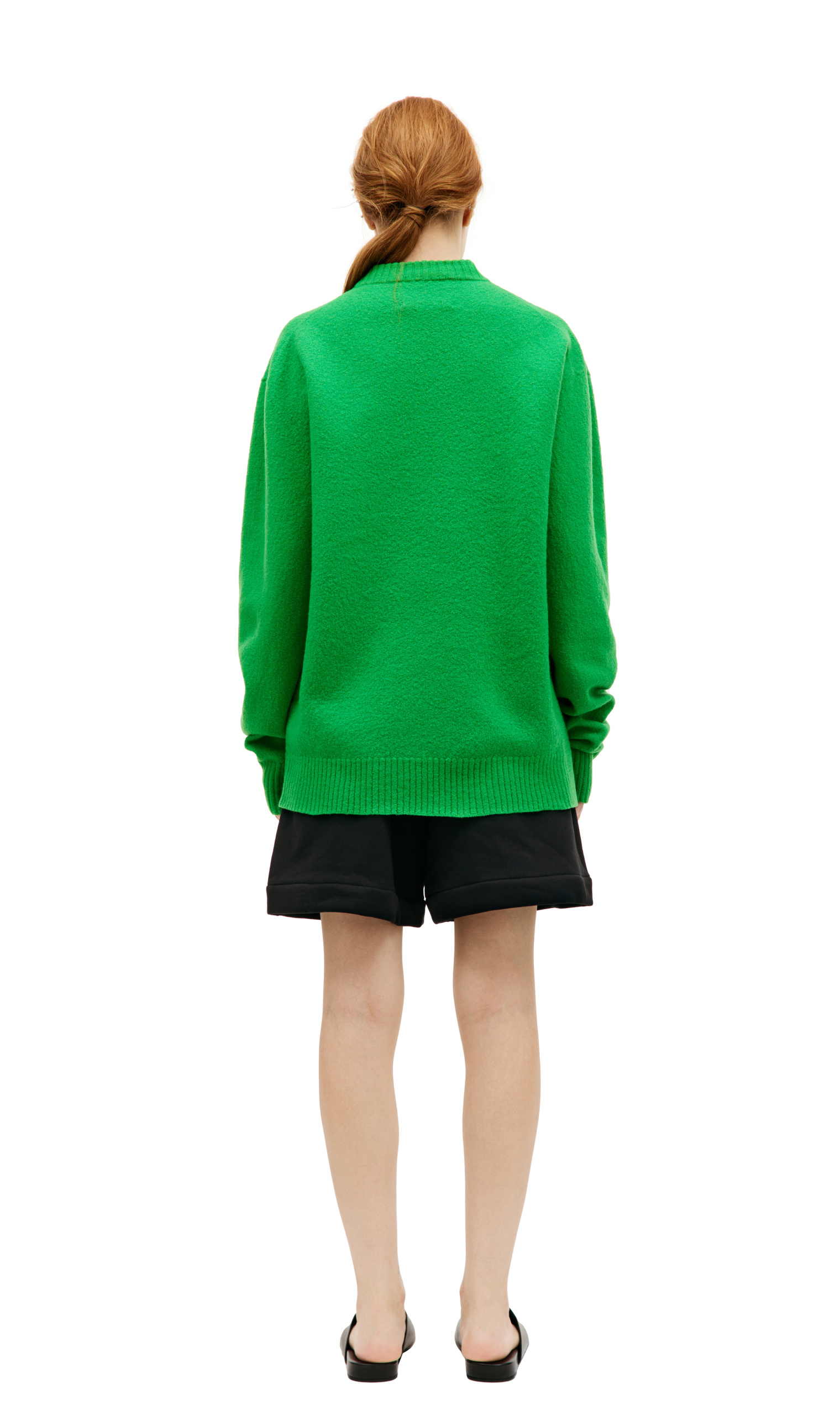 Jil Sander Green wool sweater