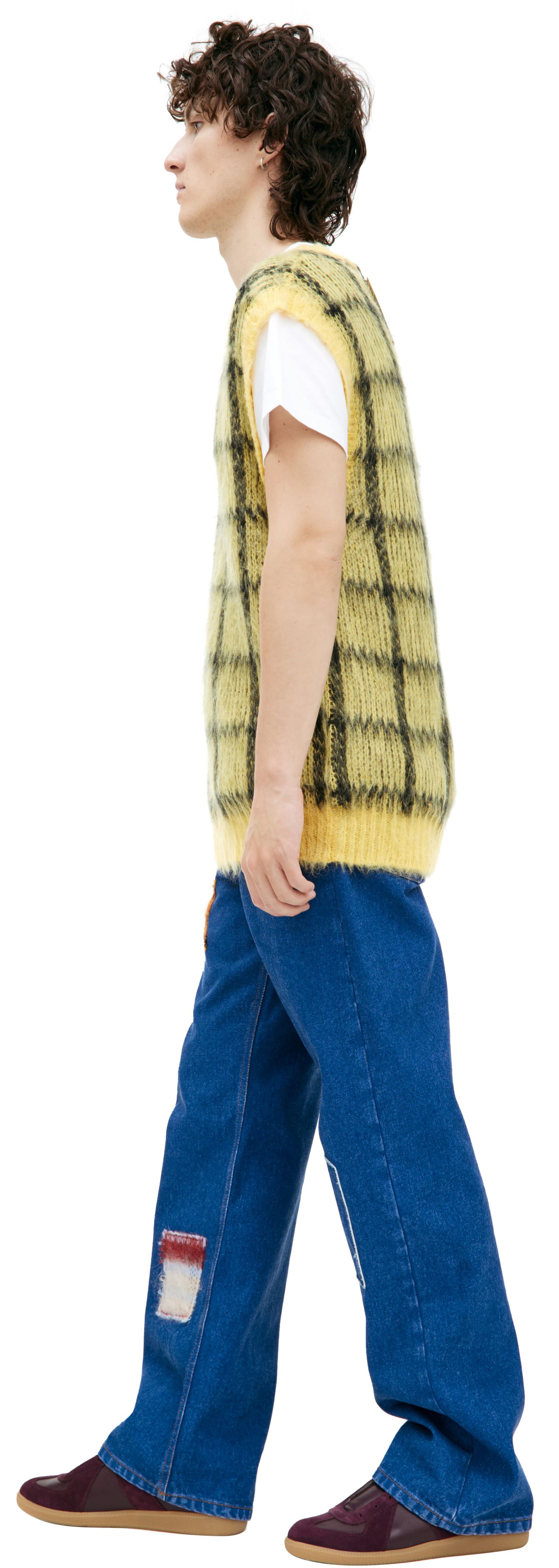 Marni Oversize plaid vest