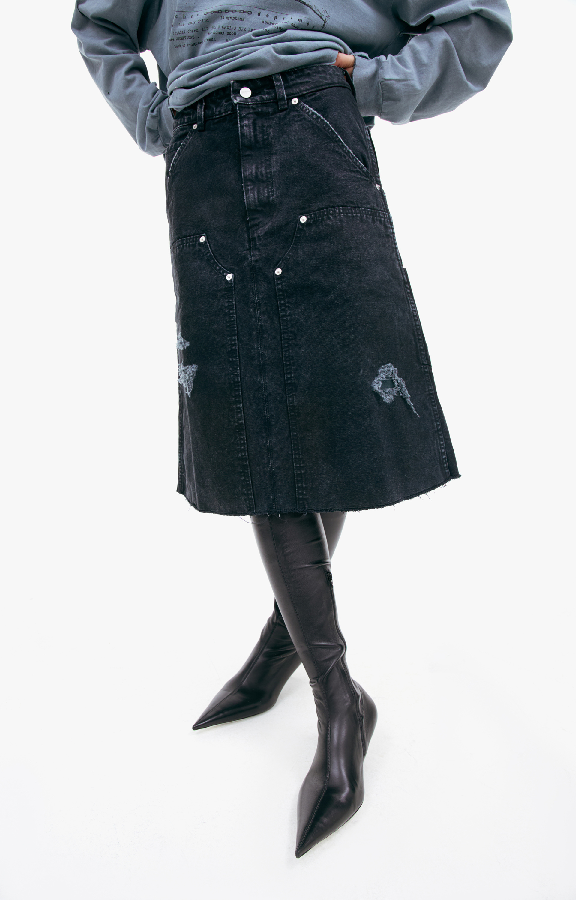 Enfants Riches Déprimés Denim Skirt