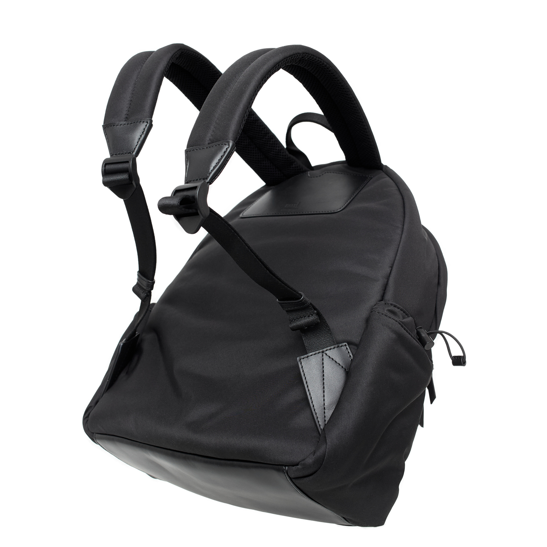 AMI PARIS Black logo backpack