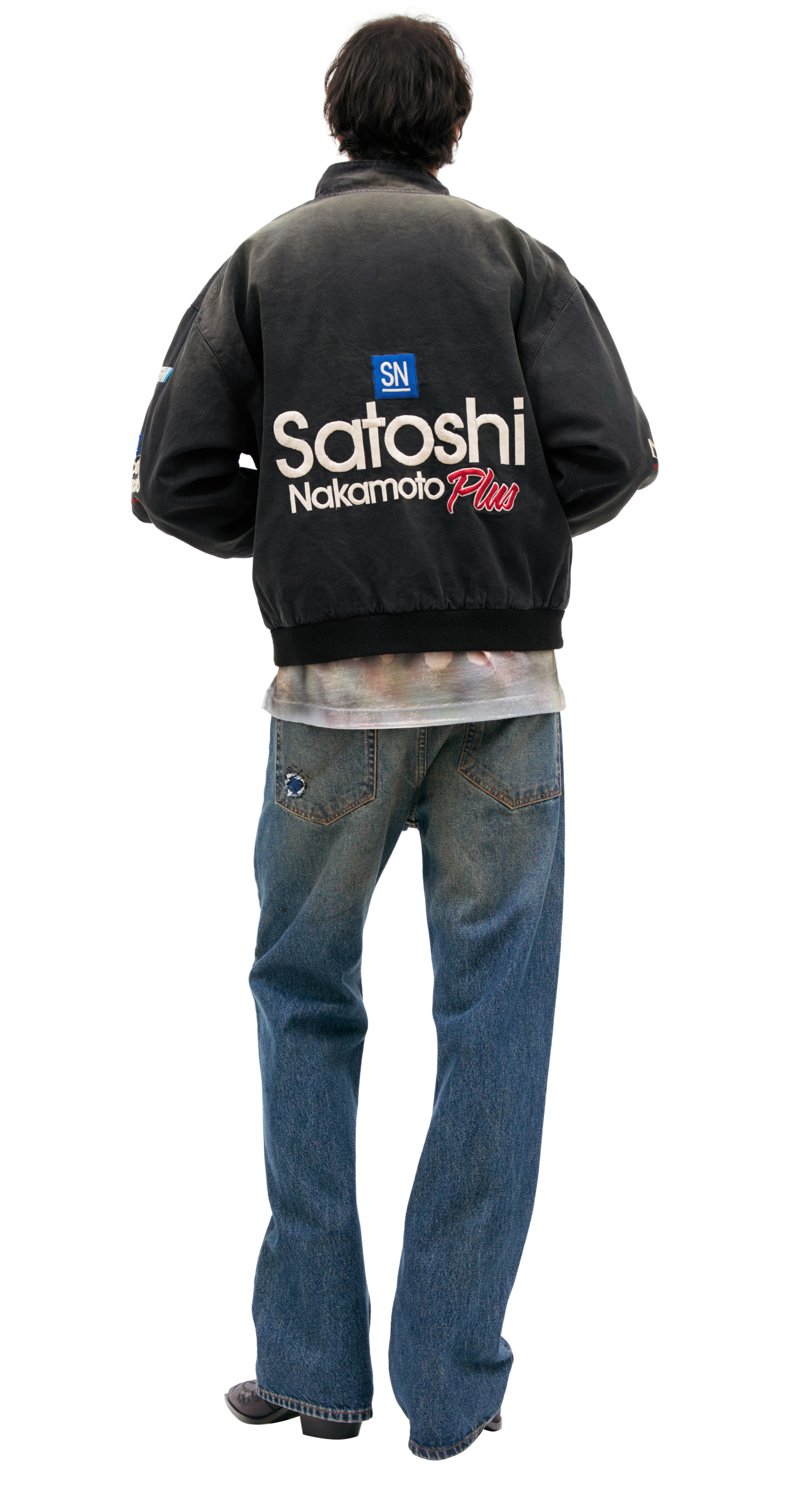 Satoshi Nakamoto Gray jacket with logo