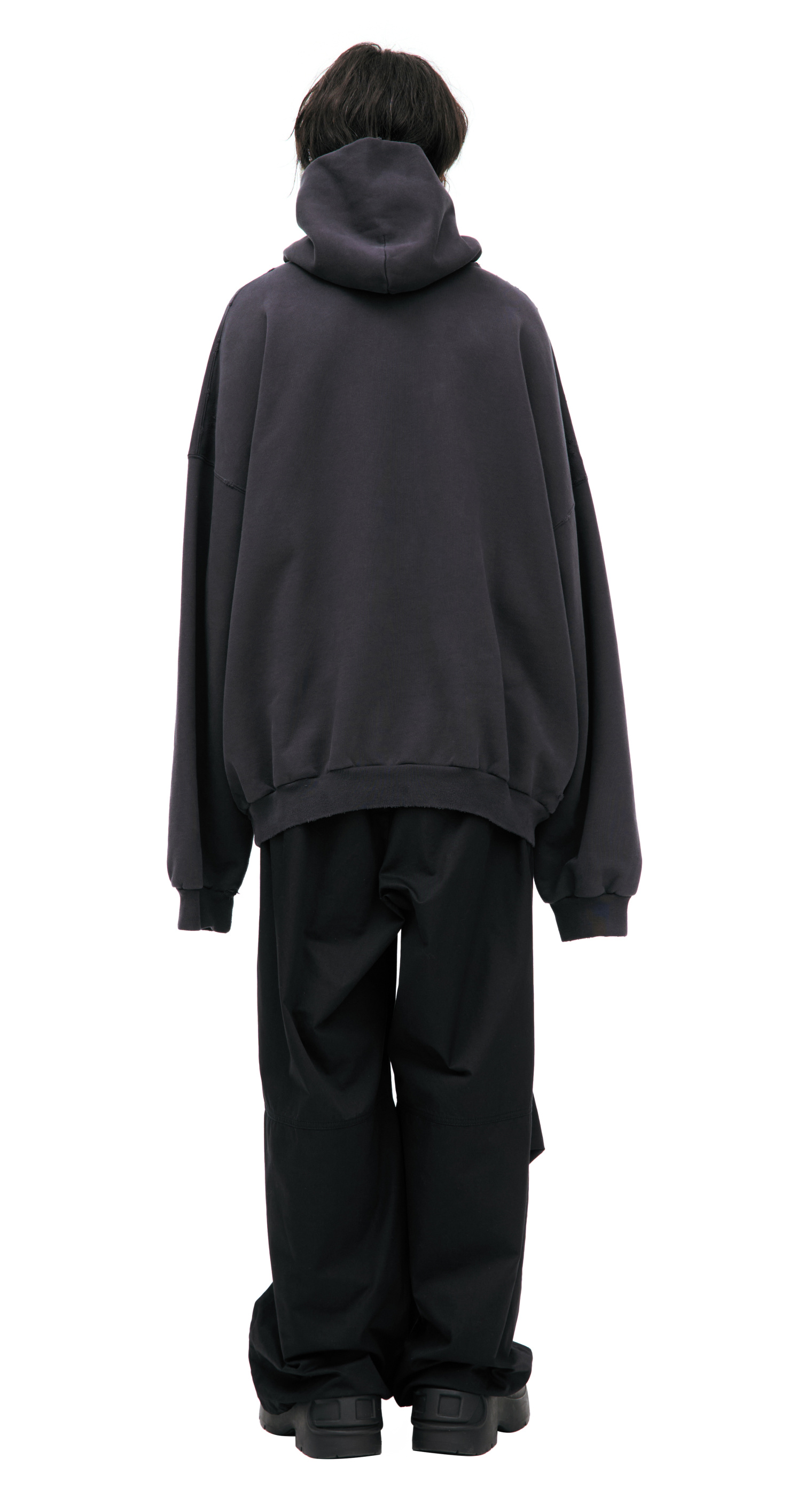 Balenciaga Dark grey logo hoodie