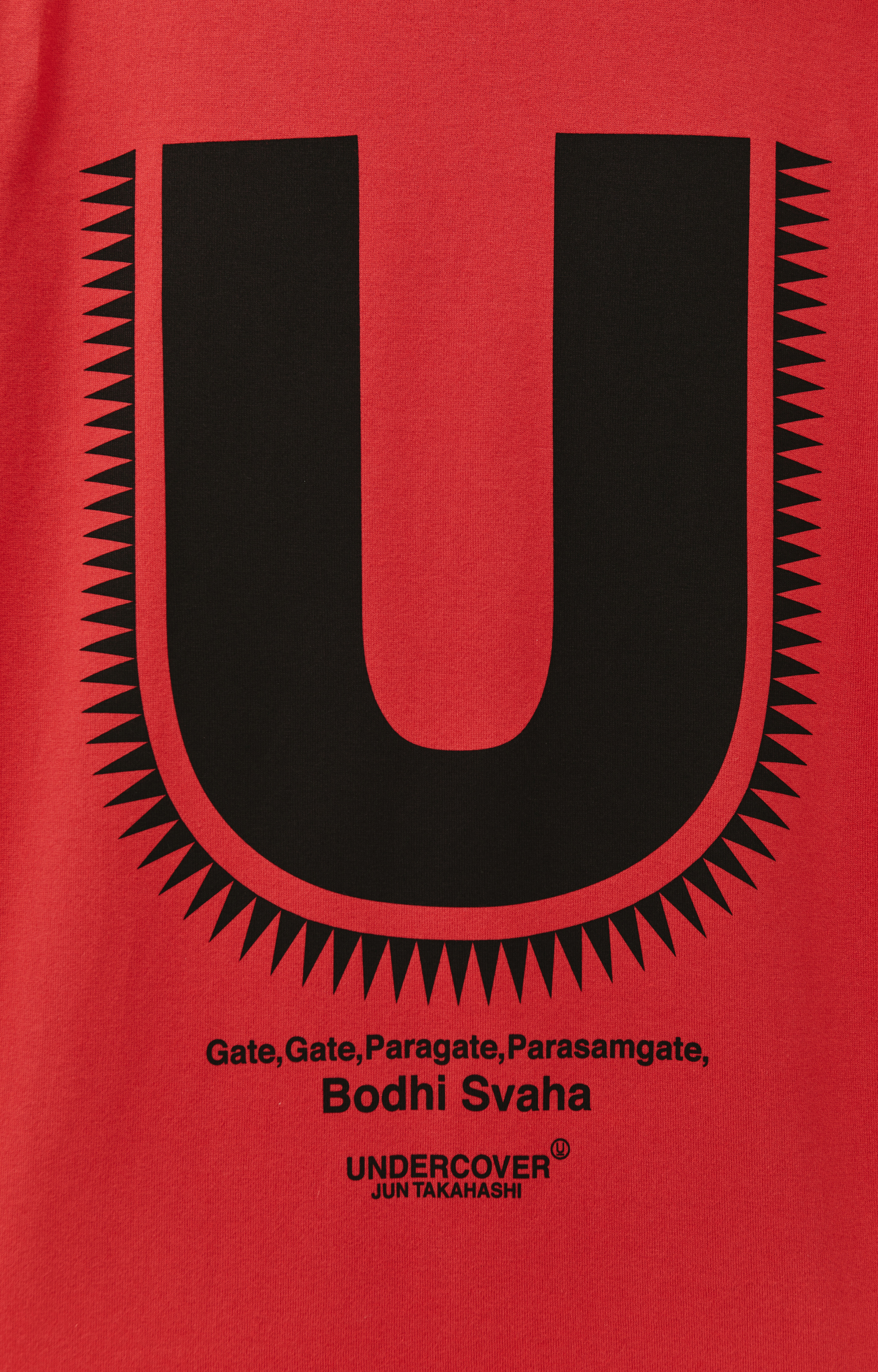 Undercover Red \'U\' printed t-shirt