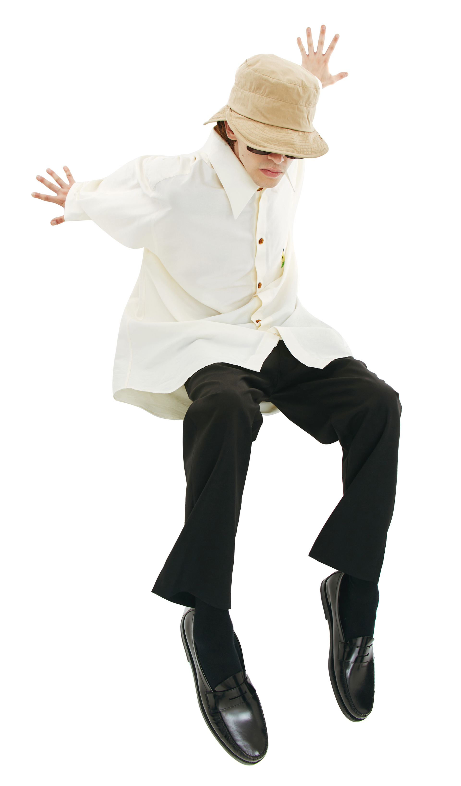 Doublet Milk fiber oversized shirt