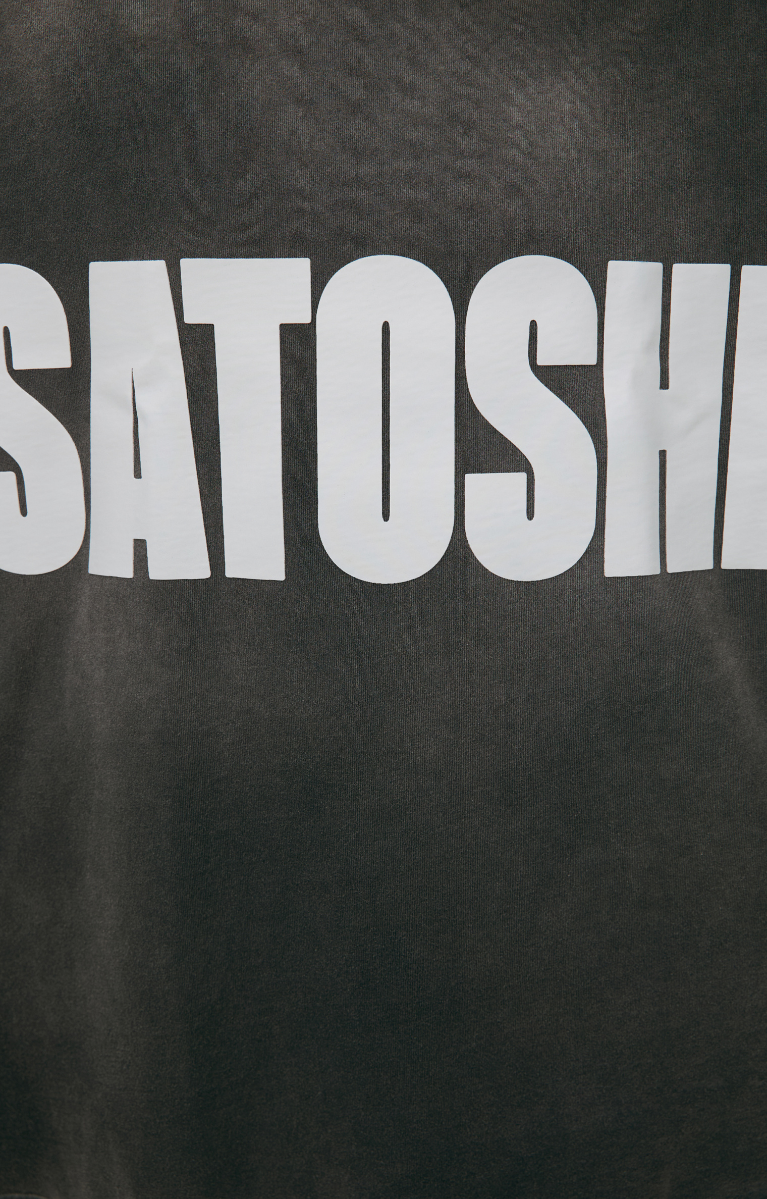 Satoshi Nakamoto Grey logo T-shirt