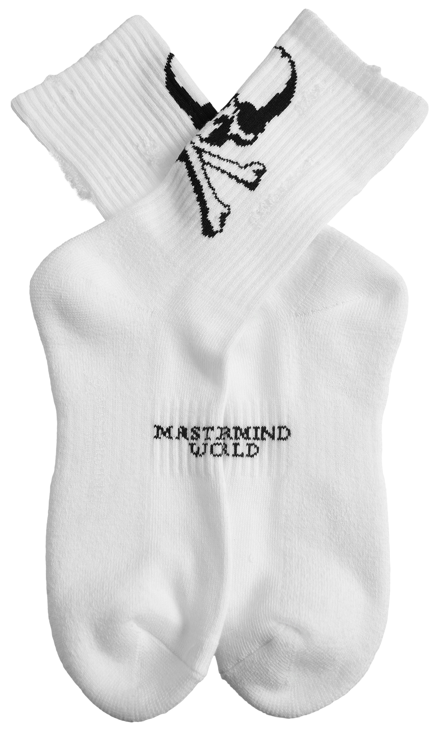 Mastermind WORLD White logo socks