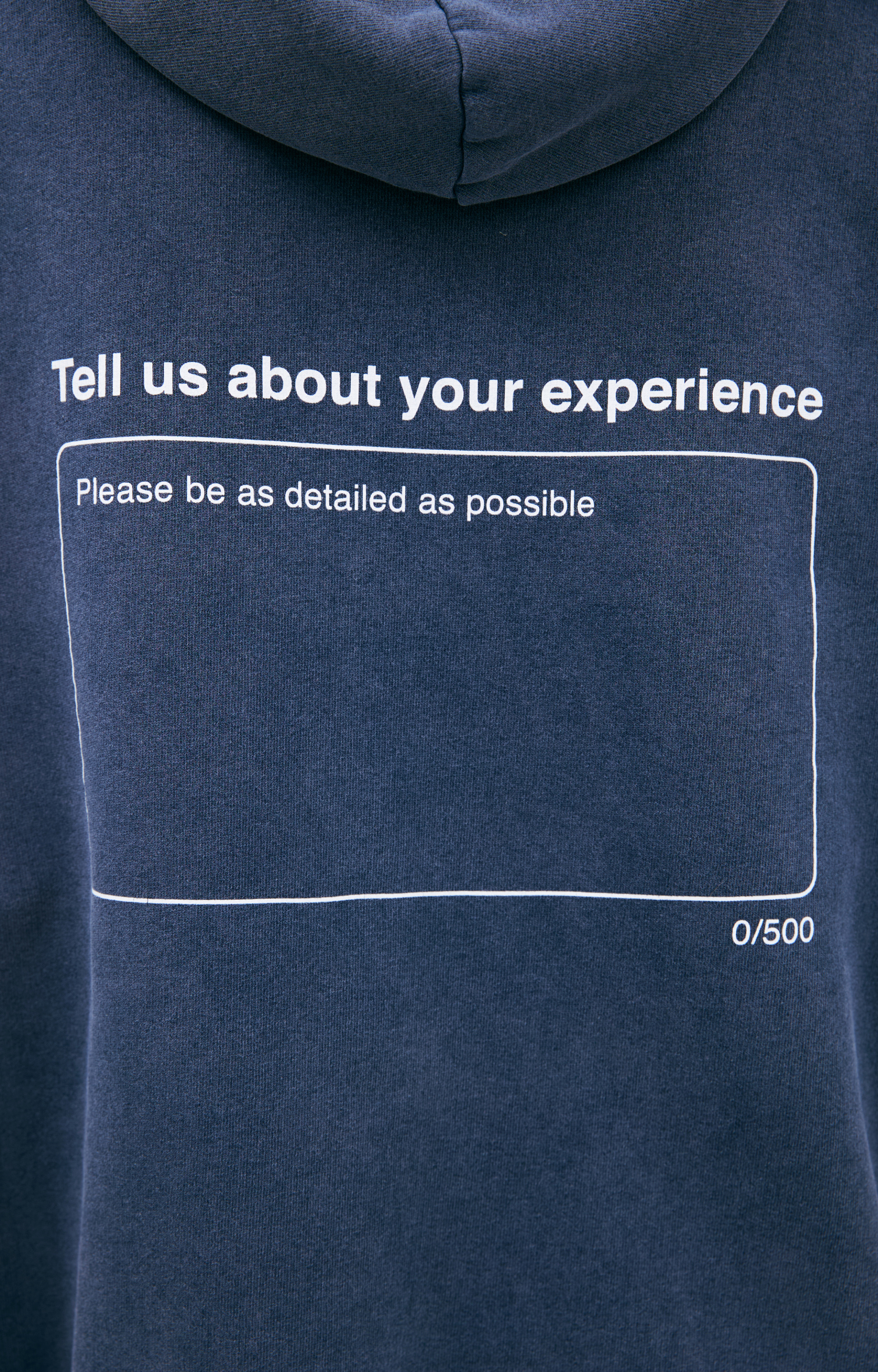Balenciaga Navy blue hoodie with a print