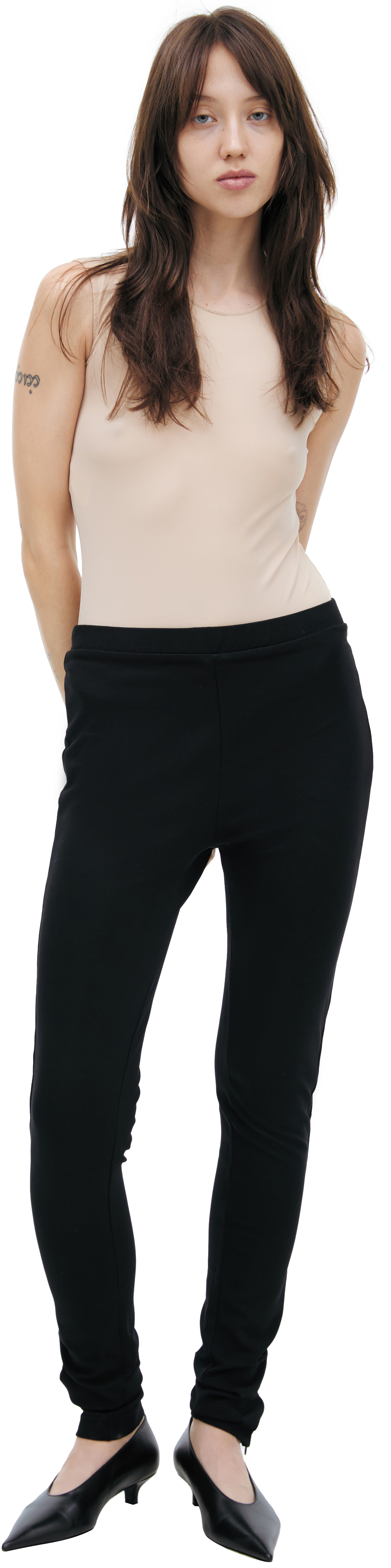 TOTEME Black zipper leggings