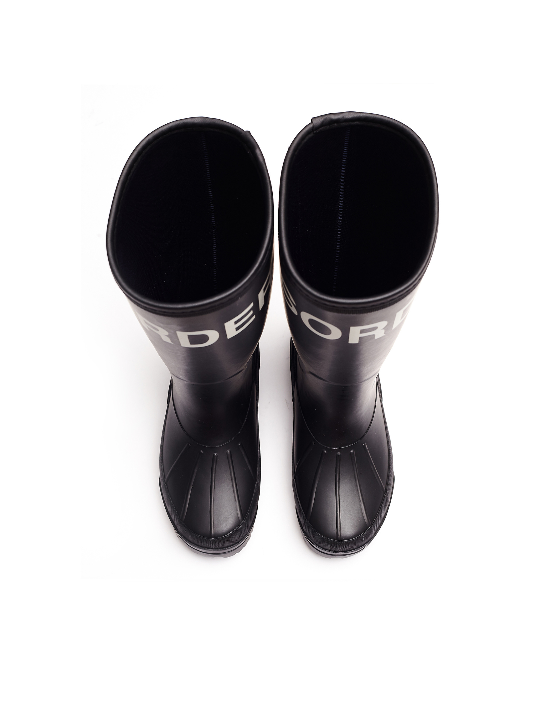 Undercover Order/Disorder Black Rubber Boots