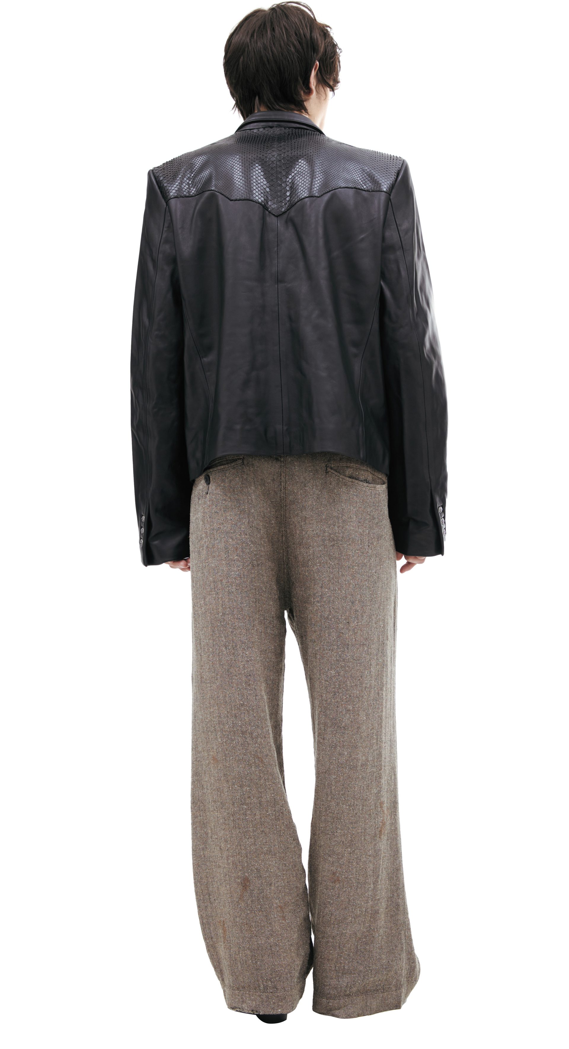 Enfants Riches Déprimés Black leather blazer