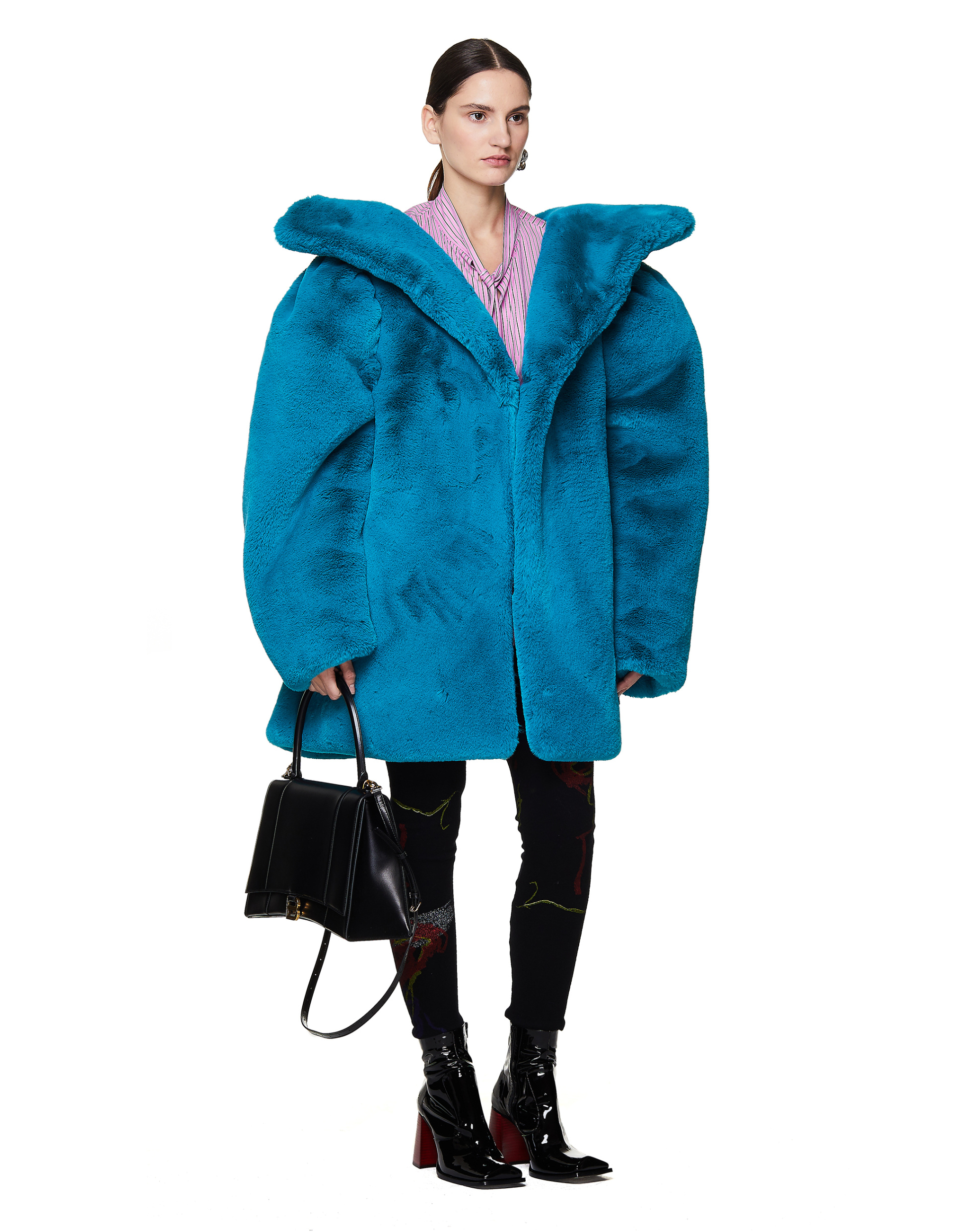 Balenciaga Black Leather Medium Hourglass Bag