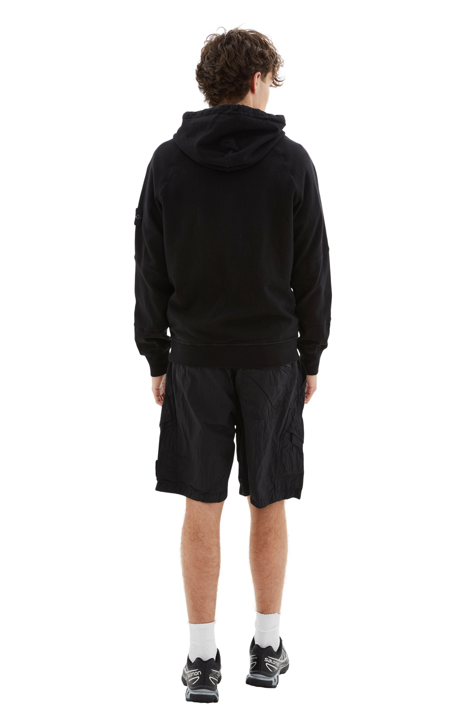 Stone Island Black hoodie with zipper