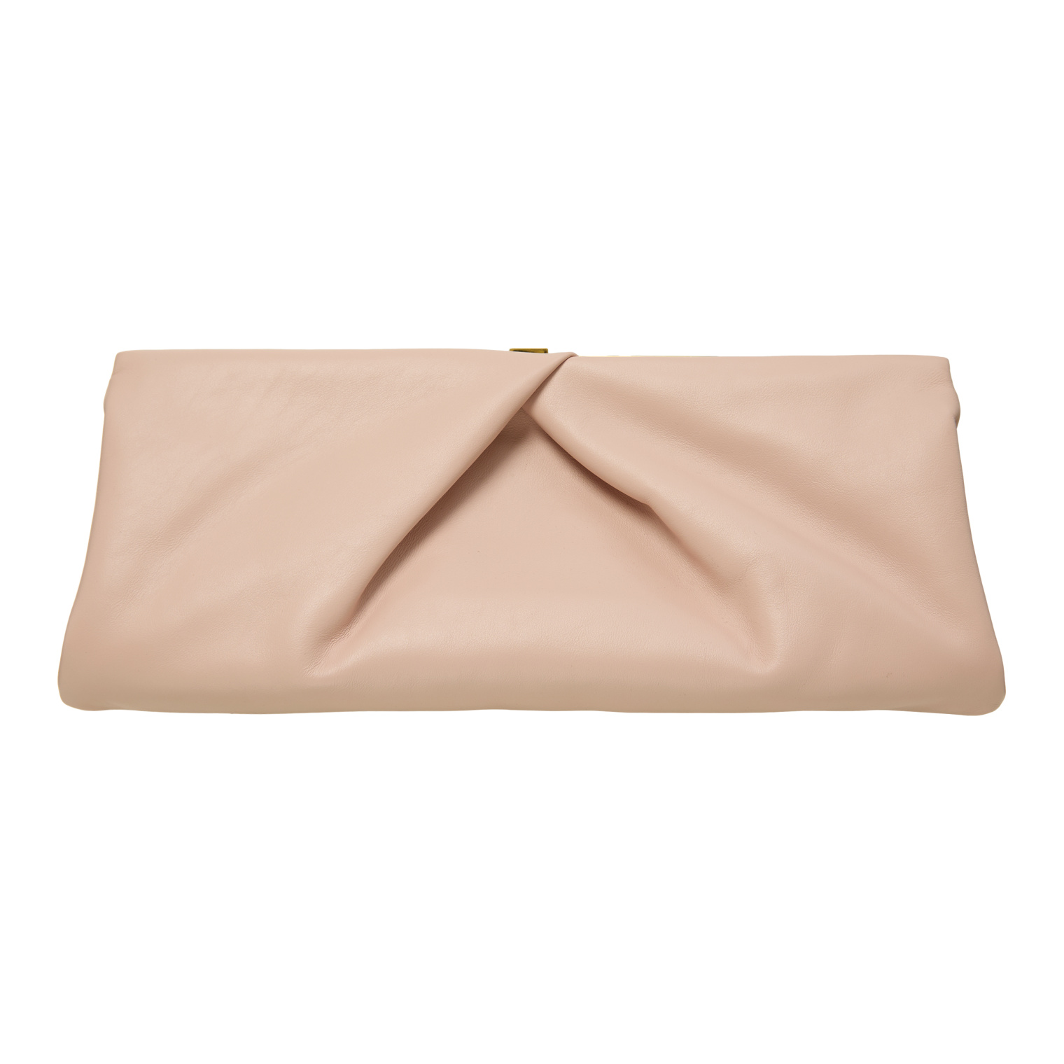 Dries Van Noten Pink leather clutch