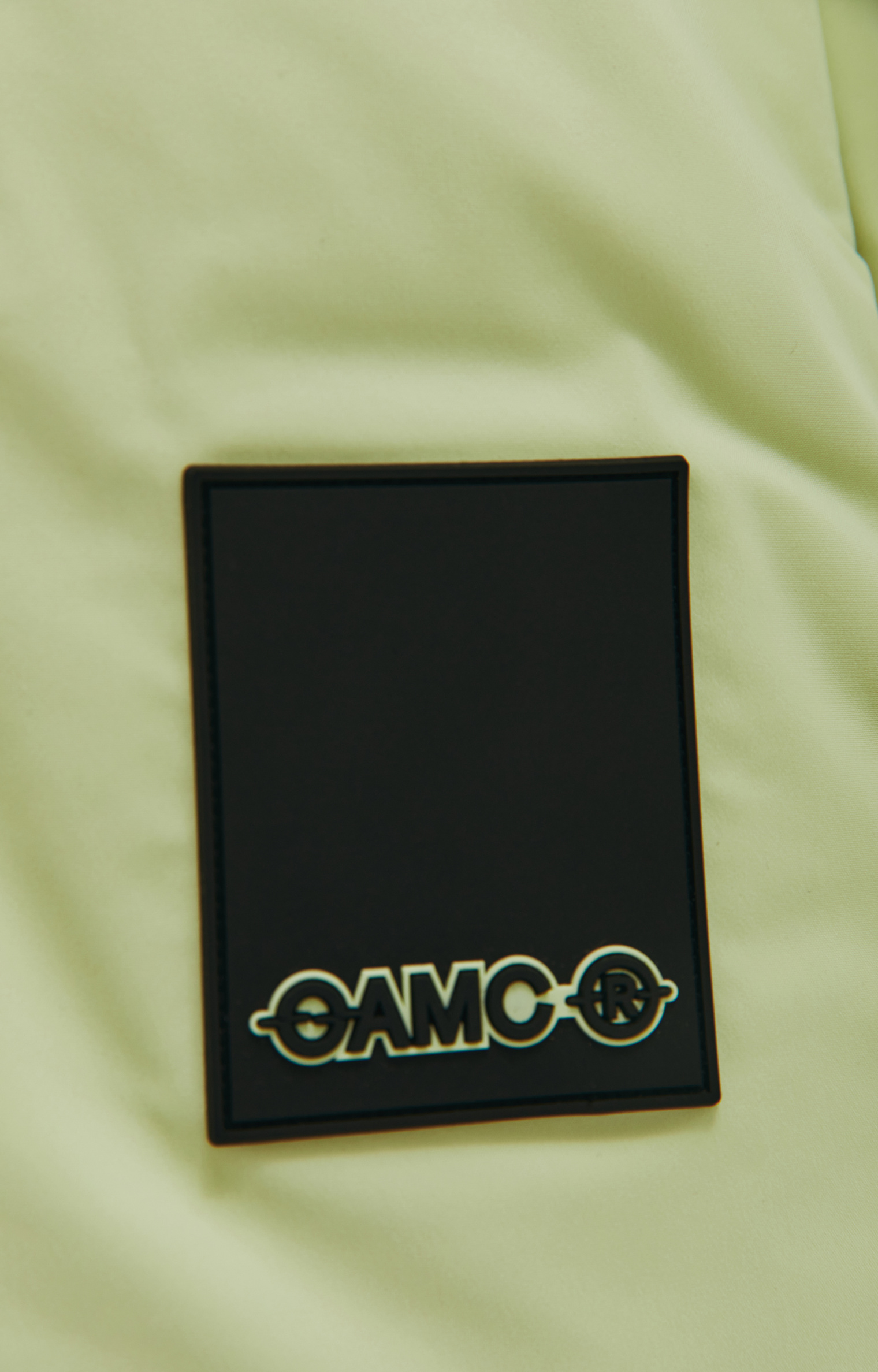 OAMC Yellow puffer jacket with hood