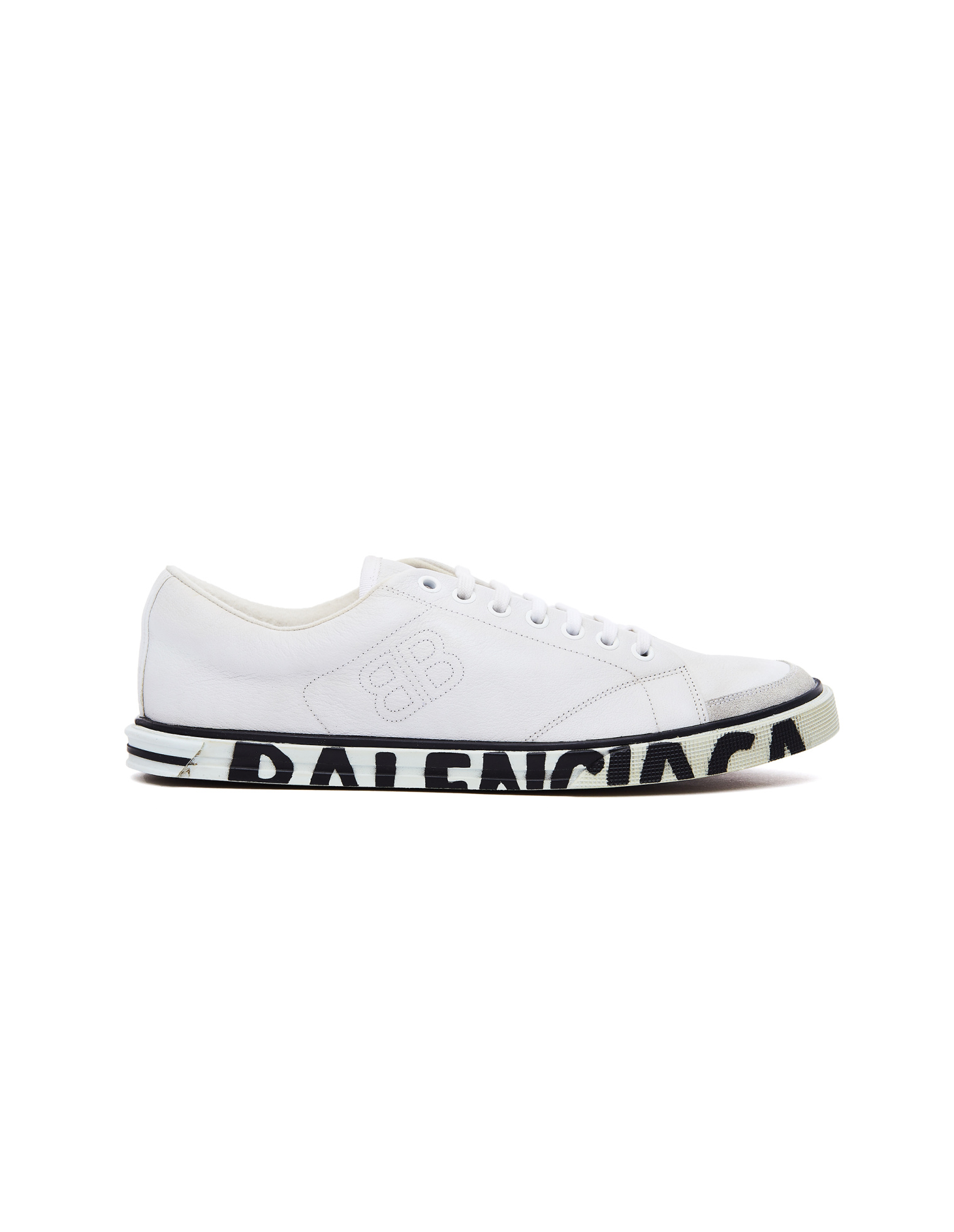 Balenciaga Белые кожаные кеды Match