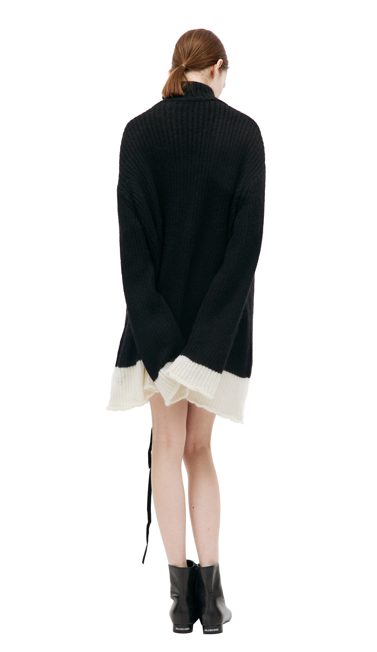 Undercover Black rolled edge sweater