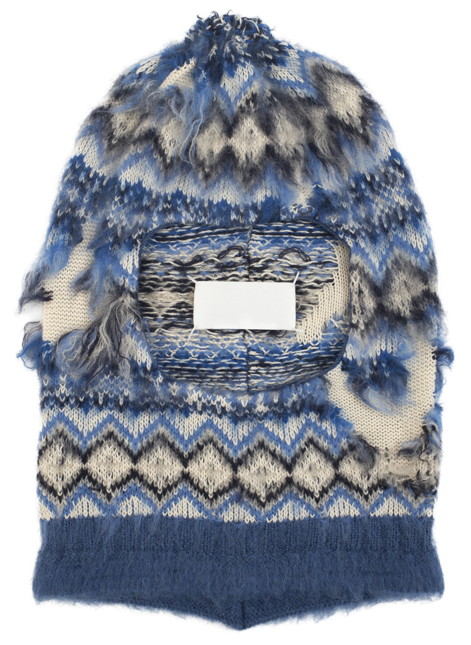 Maison Margiela Blue knit balaclava